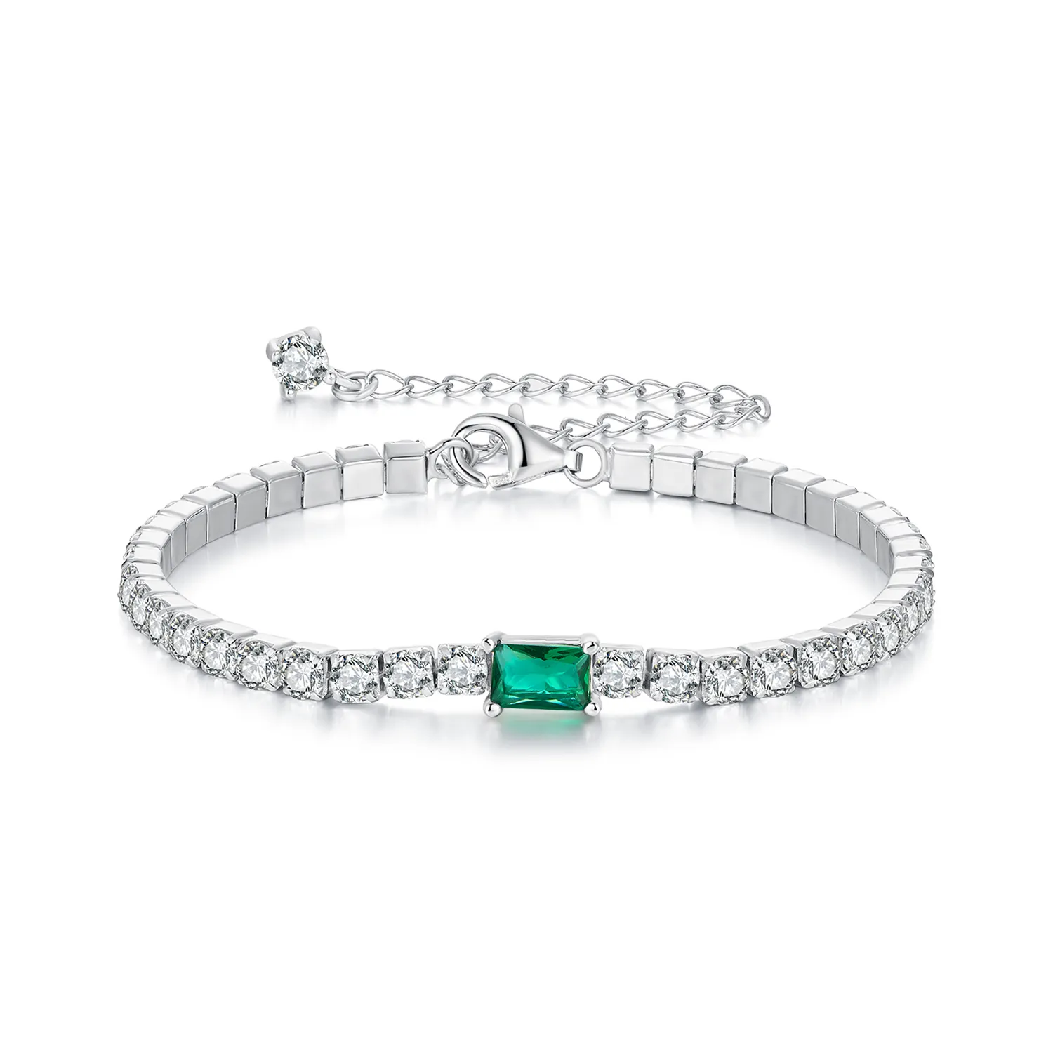 pandora style elegant emerald bracelet bsb179