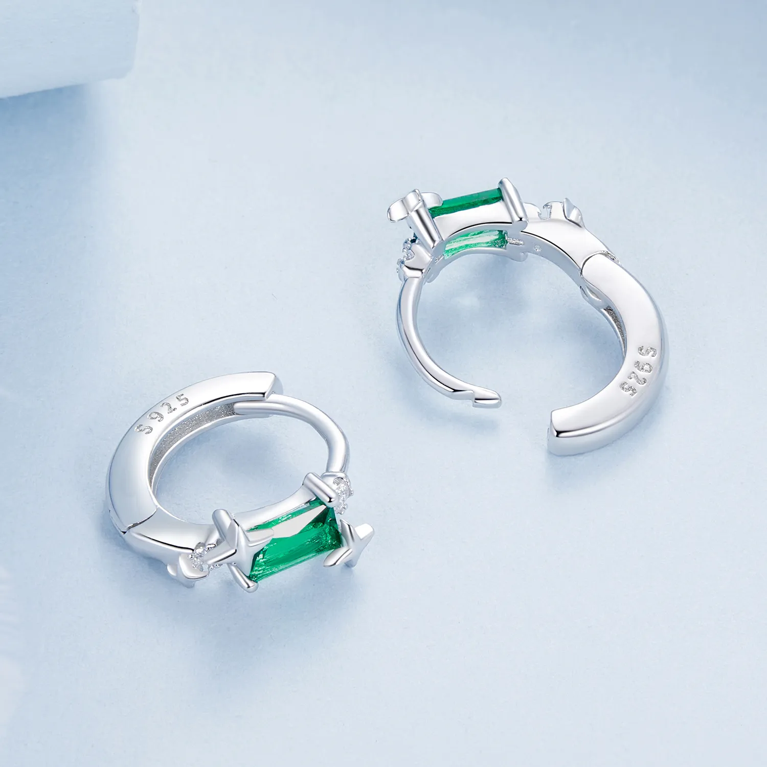 PANDORA Style Emerald Star Earrings - BSE1036