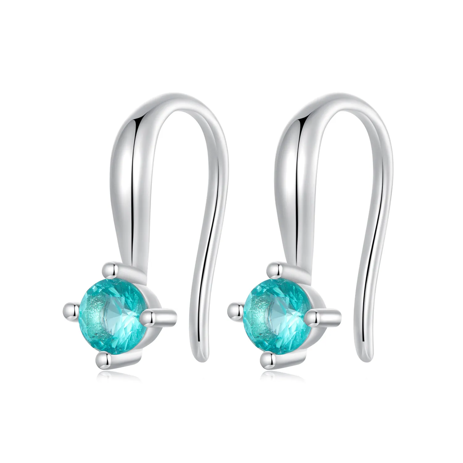 pandora style green ear hooks bse1029