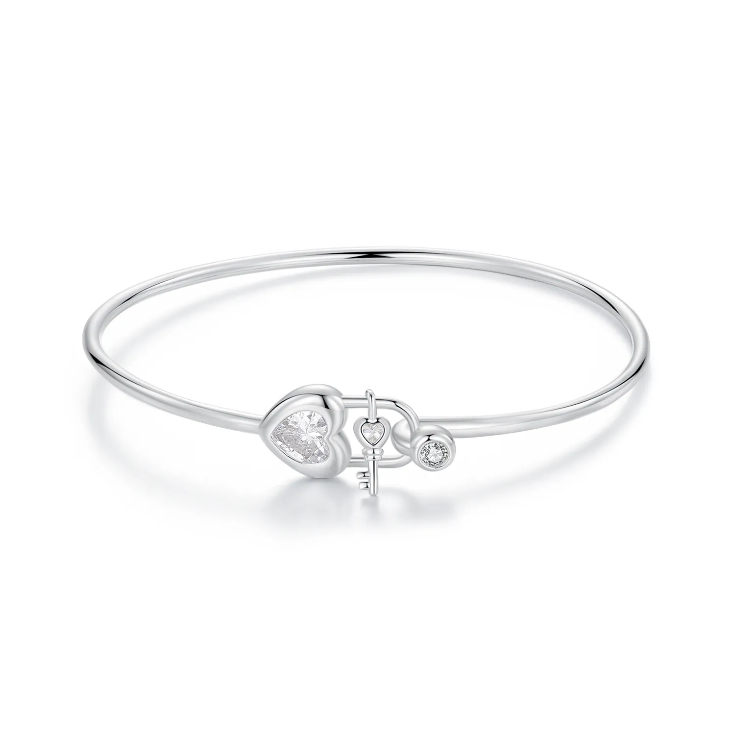 pandora style heartshaped interlocking bracelet bsb170