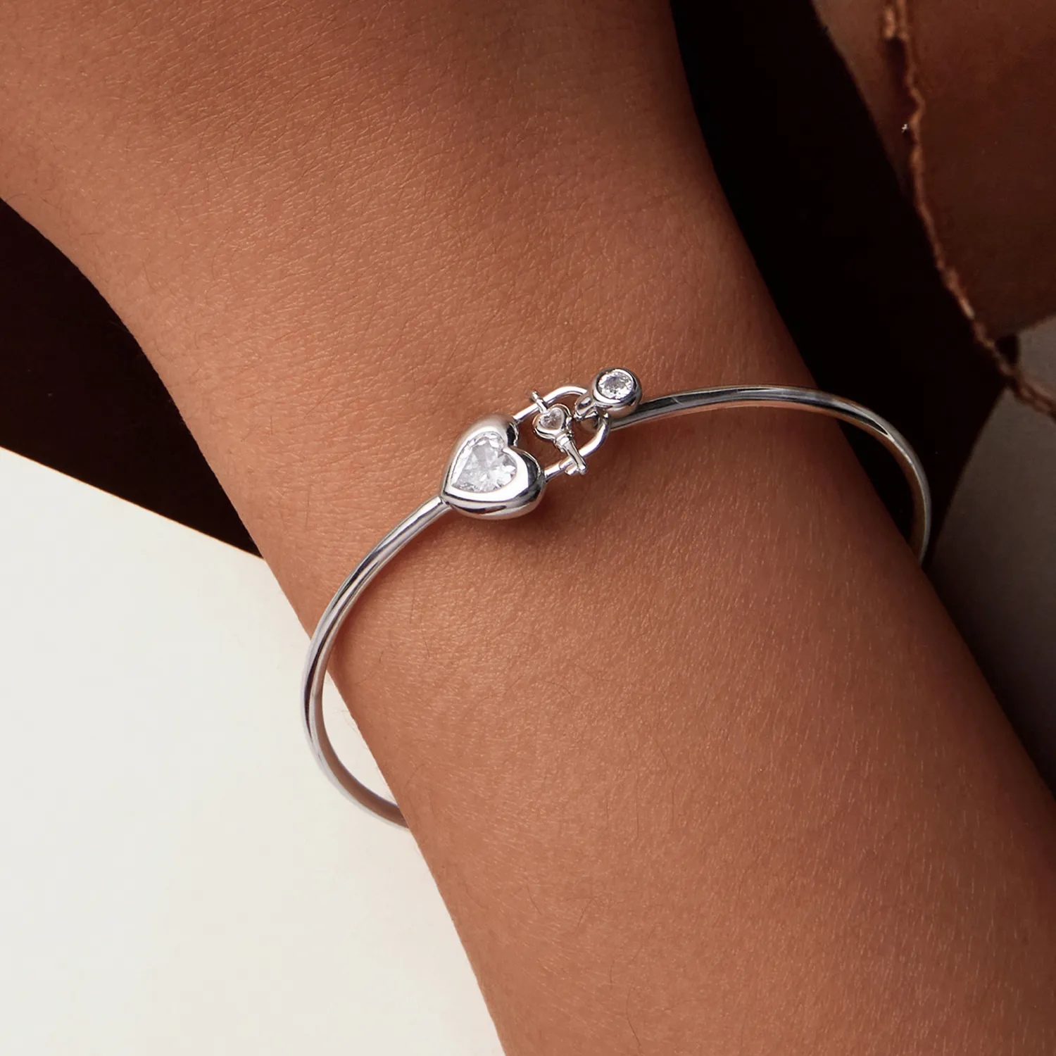 PANDORA Style Heart-Shaped Interlocking Bracelet - BSB170