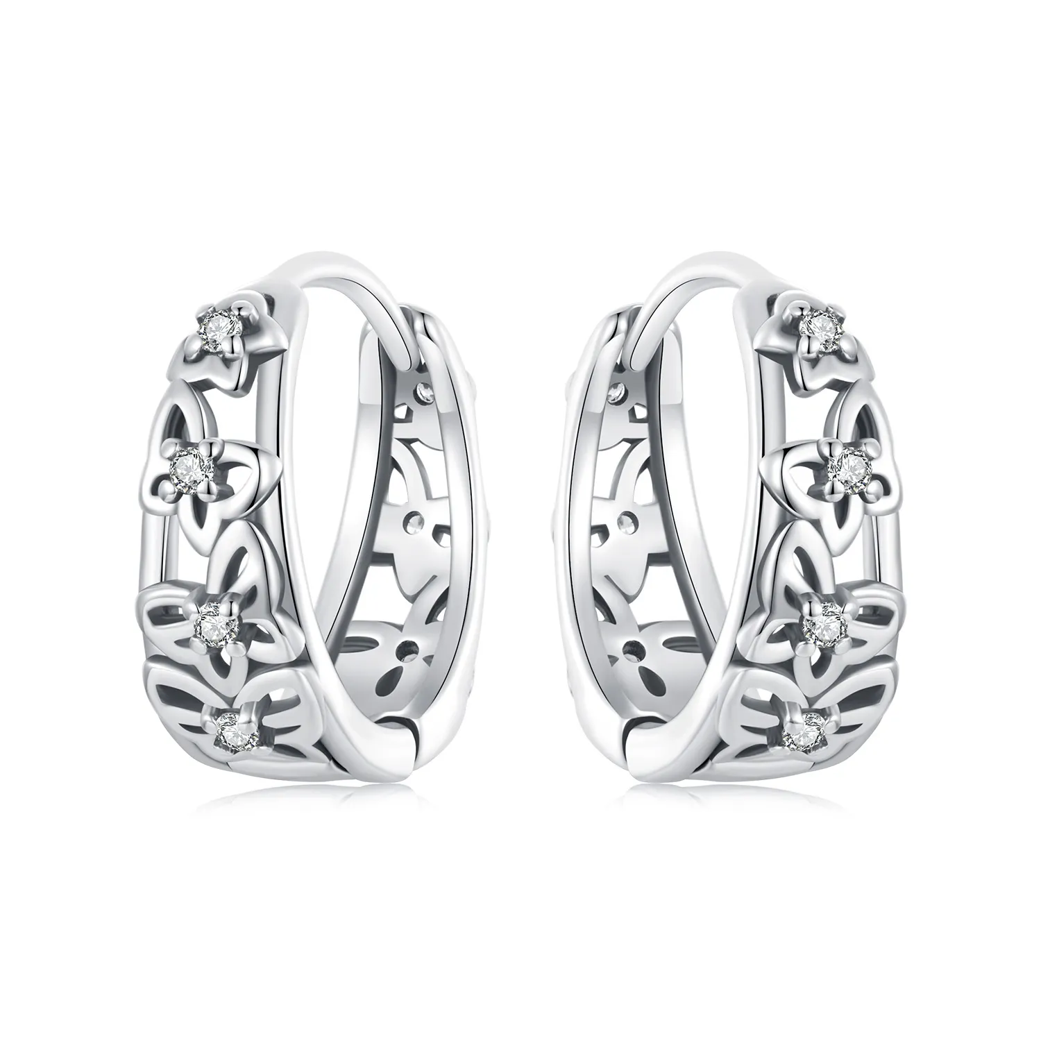 PANDORA Style Hollow butterfly earrings - SCE1746