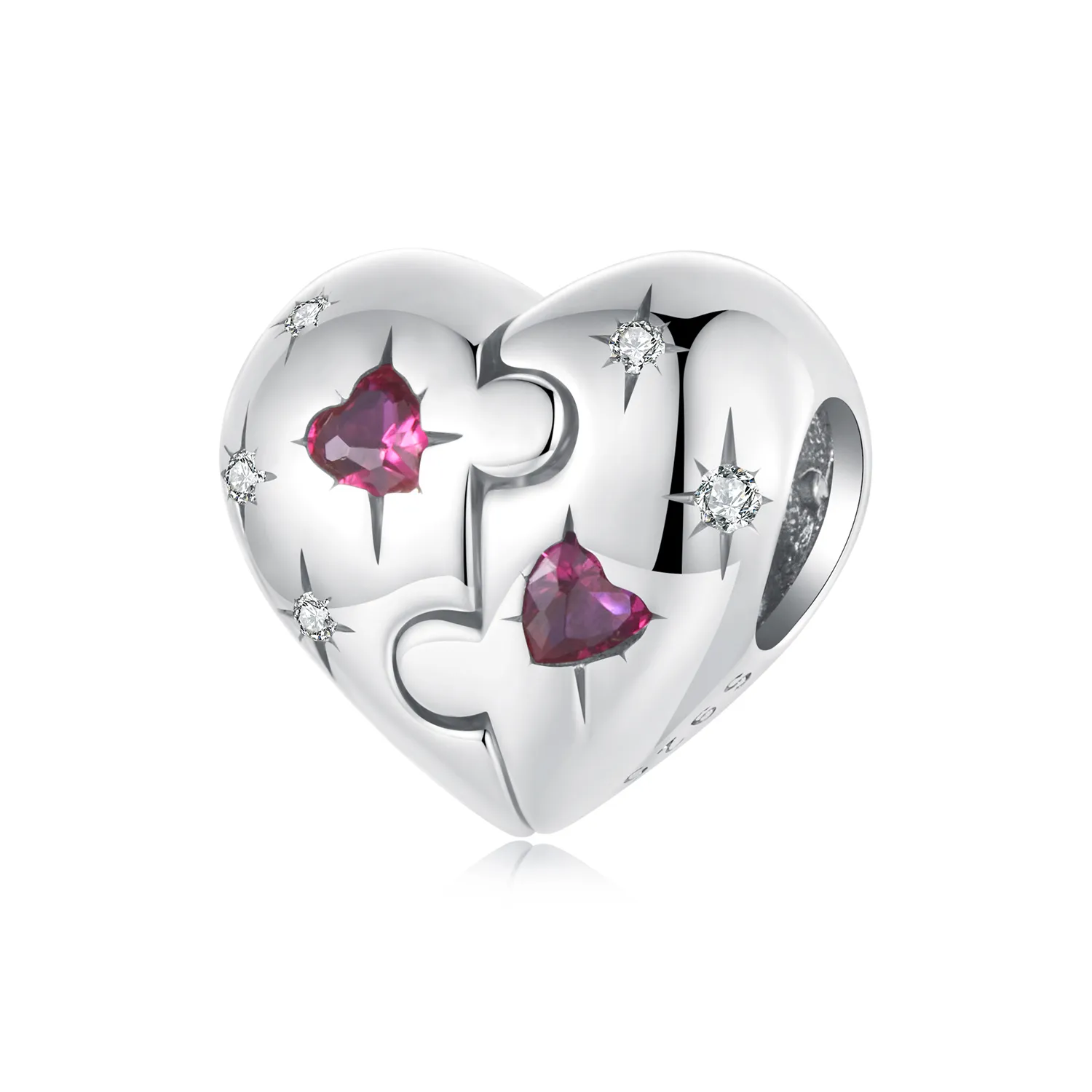 PANDORA Style Jigsaw heart charm - SCC2775