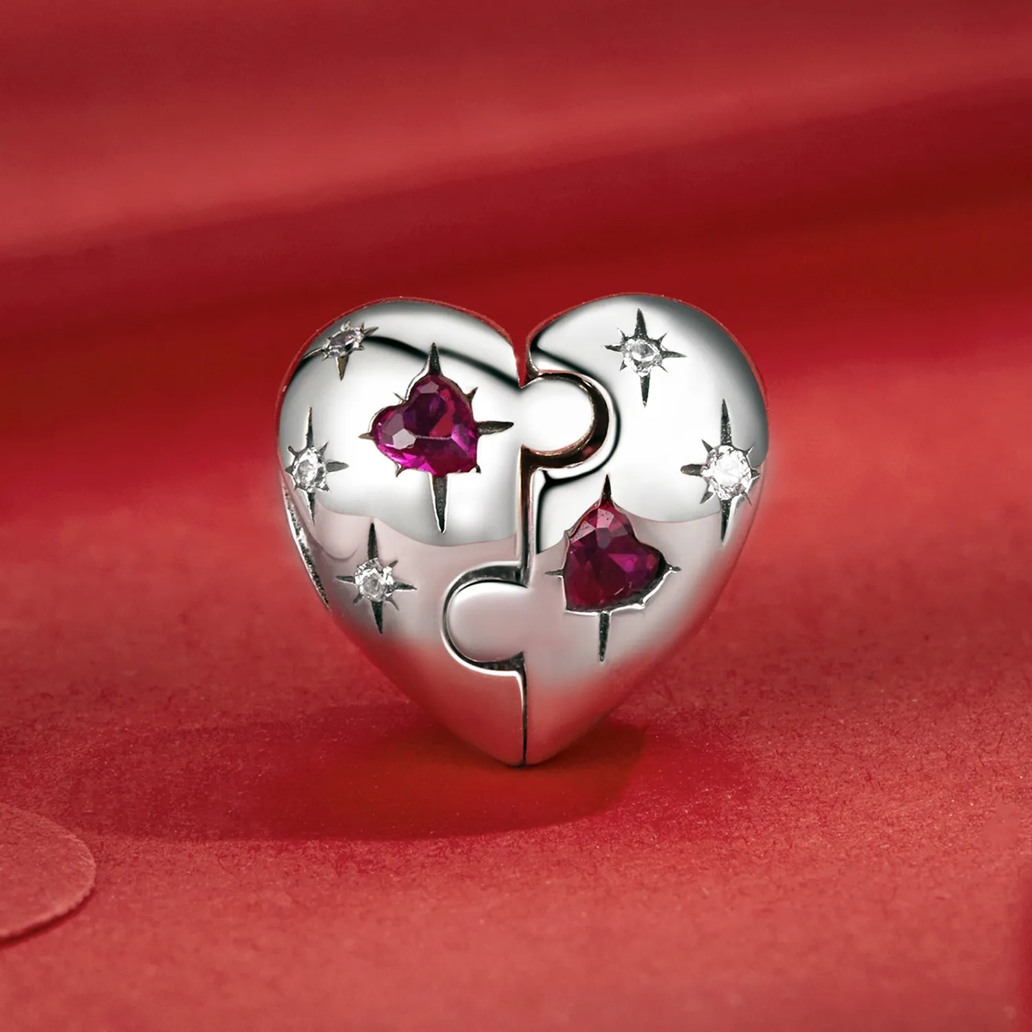 PANDORA Style Jigsaw heart charm - SCC2775