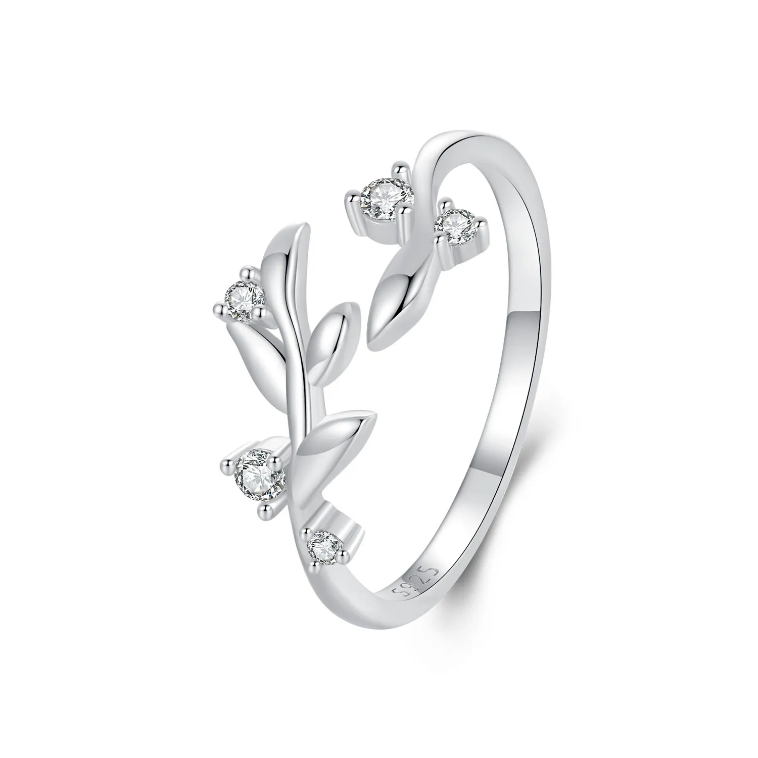 pandora style leaf ring bsr562e