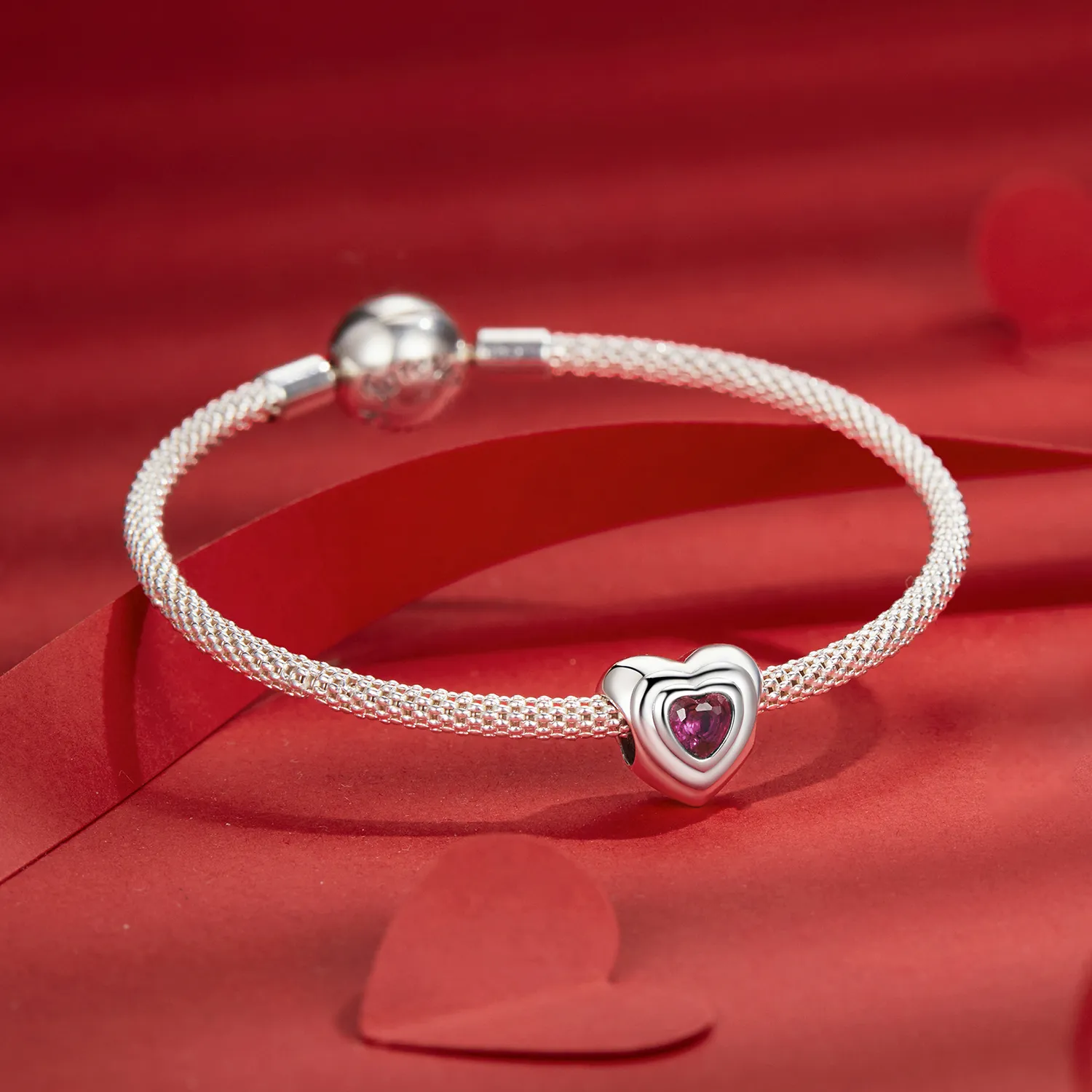 PANDORA Style Love Heart Classic Halo charm - SCC2776