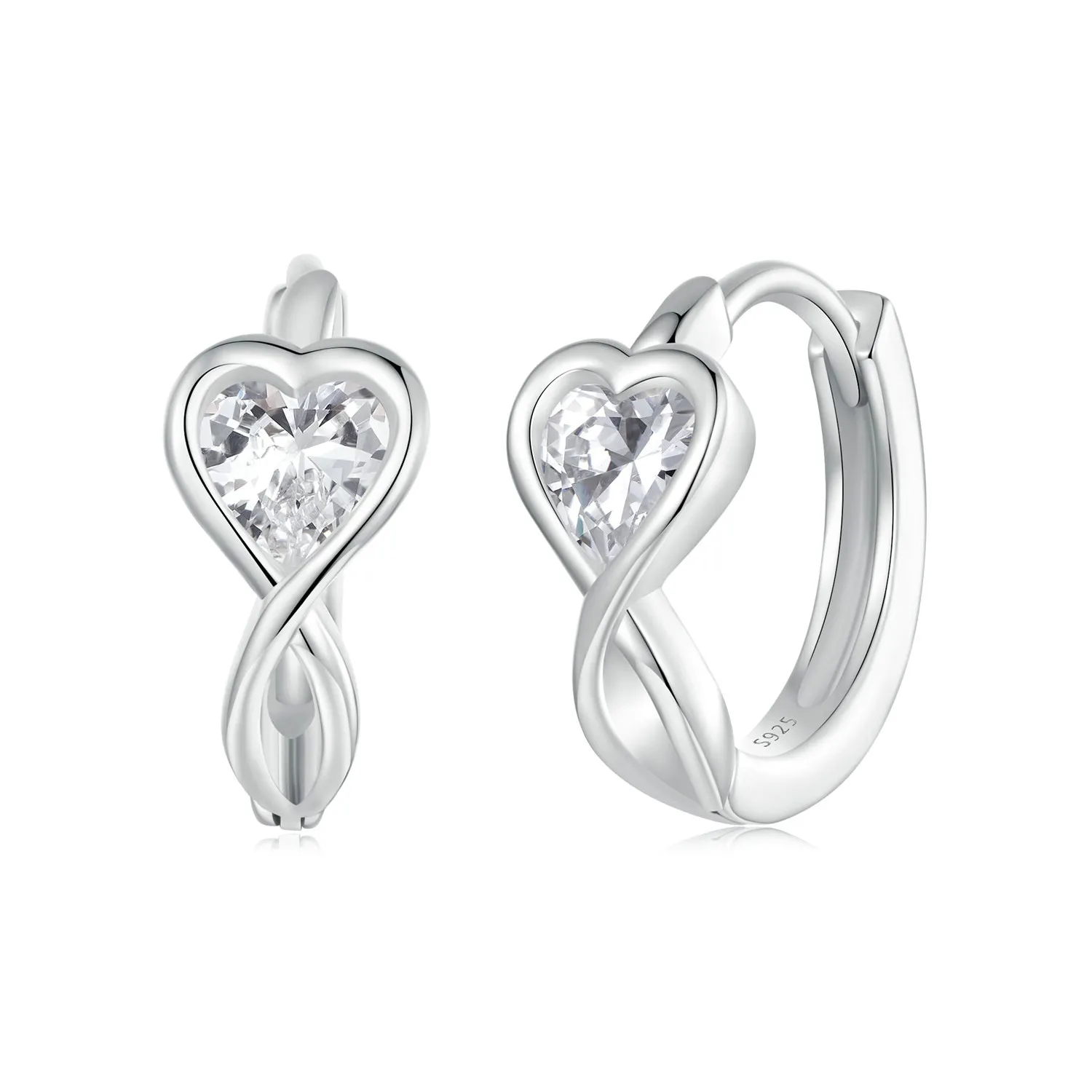 pandora style love infinity earrings bse1004