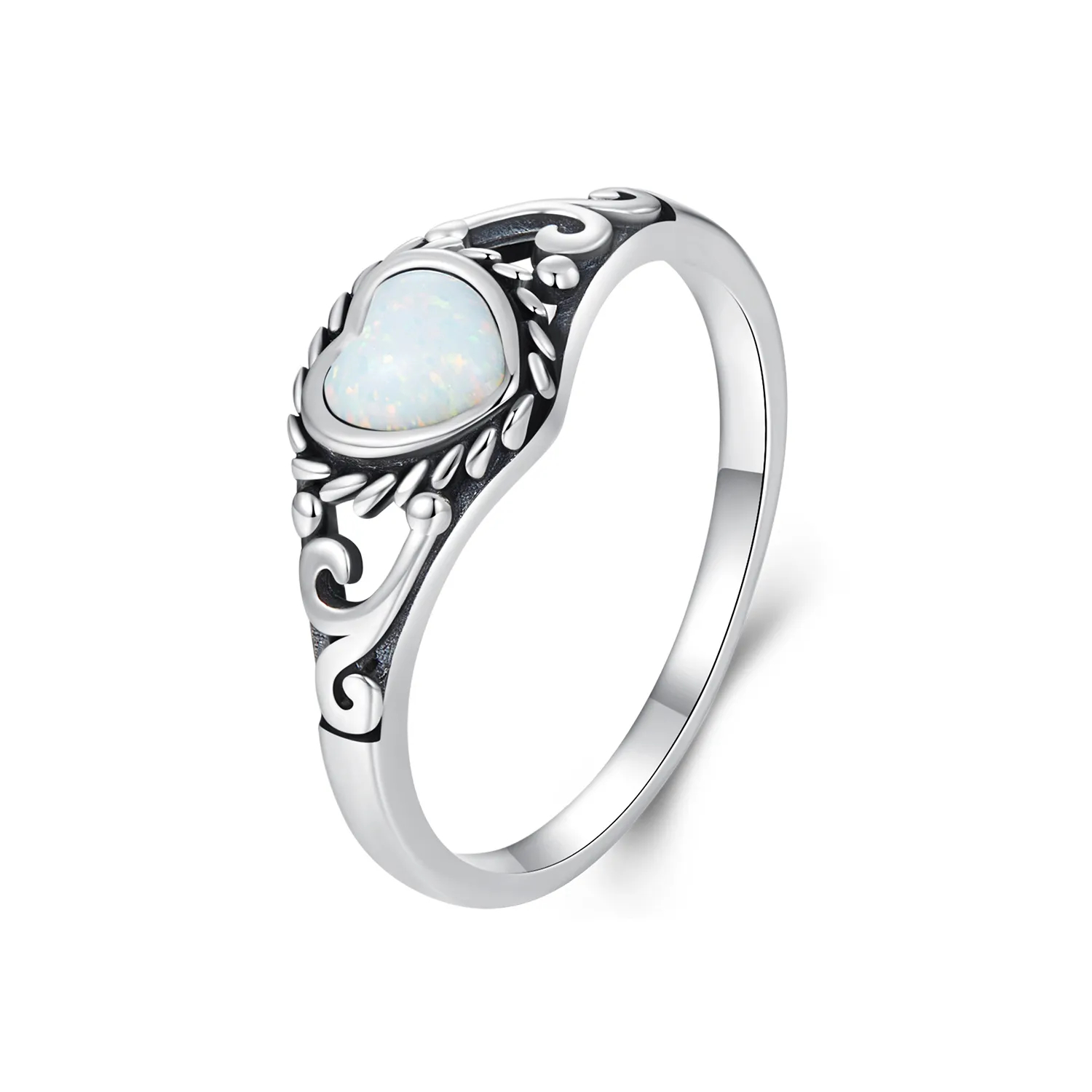 pandora style opal pattern ring scr1039