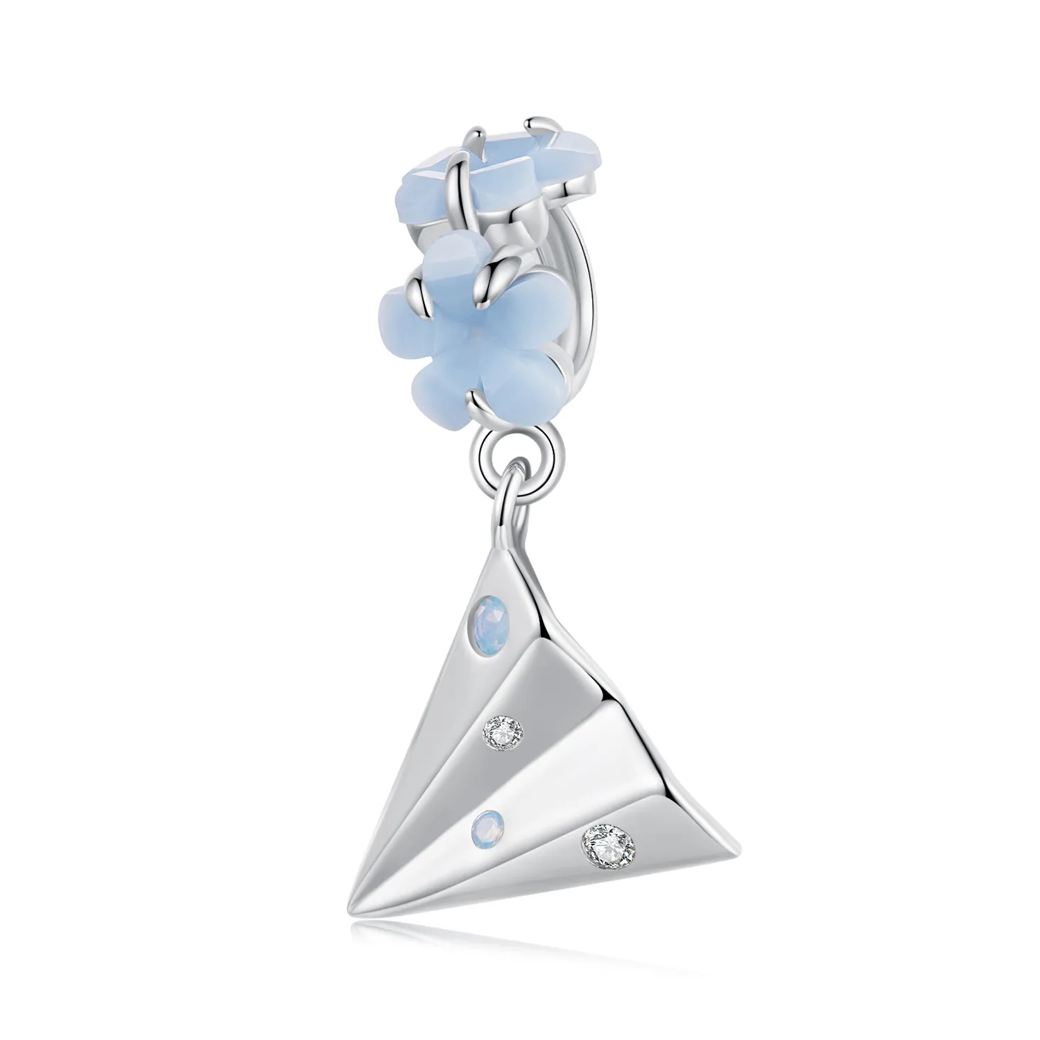 pandora style paper plane pendant bsc1027