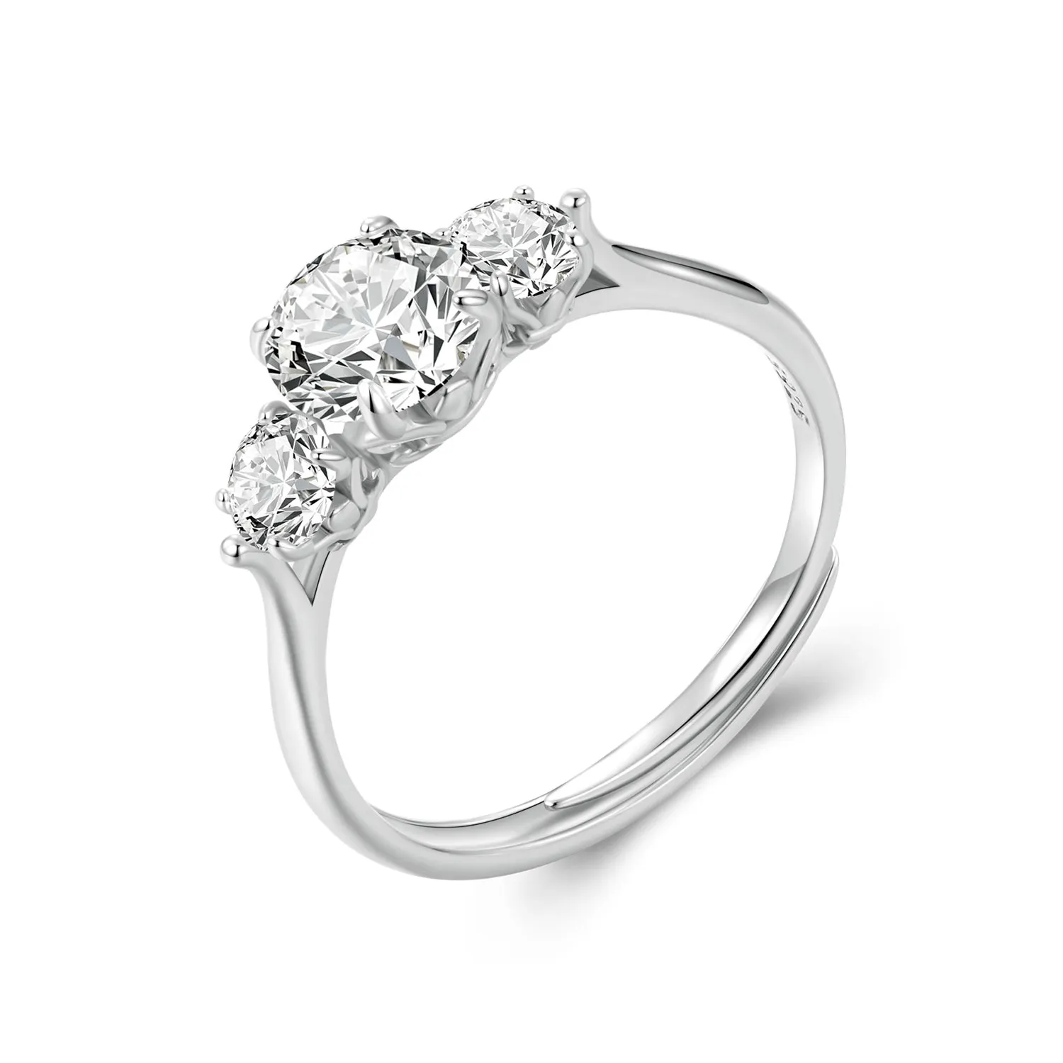 PANDORA Style Romantic 1ct Moissanite ring (with one certificate) - MSR051-E