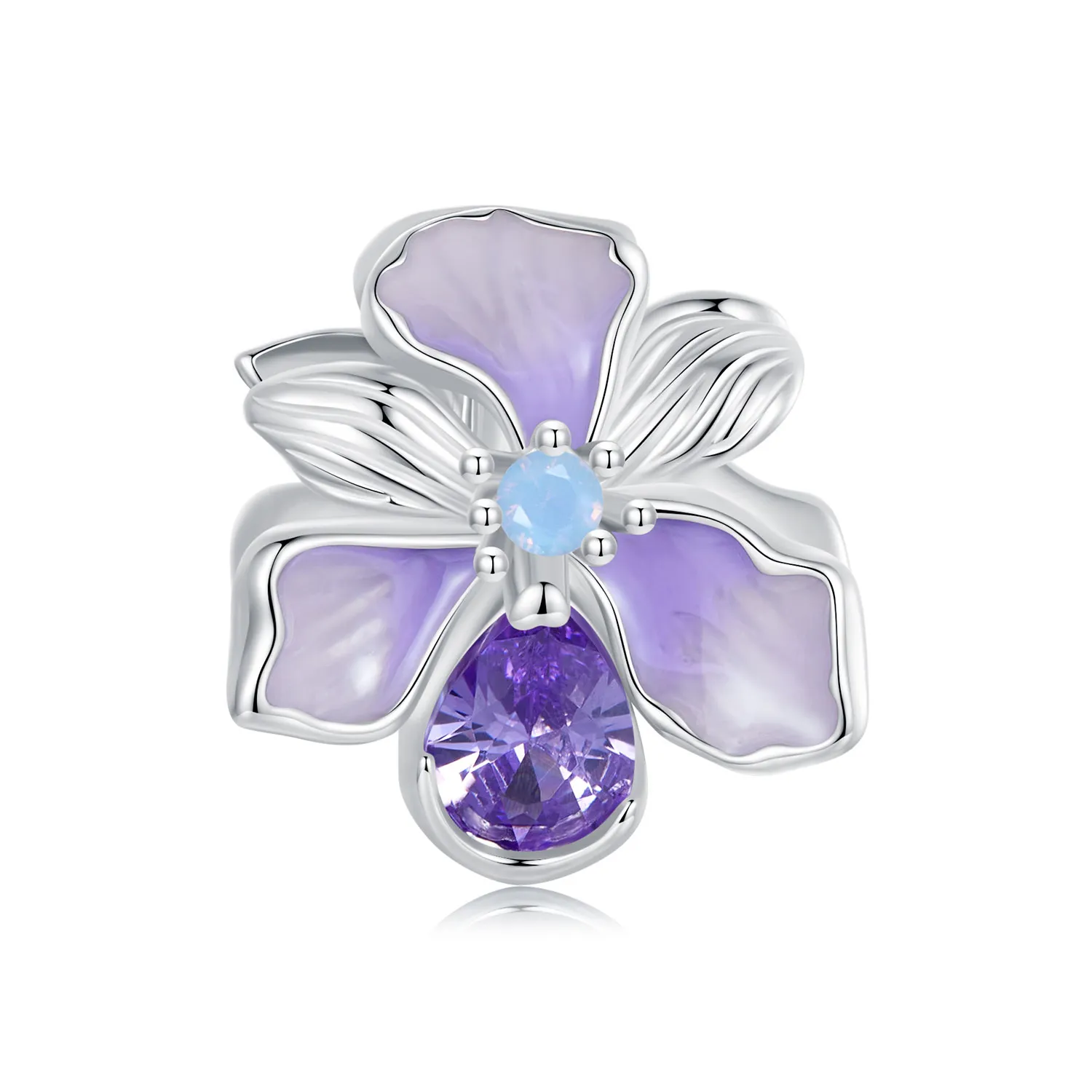 pandora style romantic iris charm bsc1031