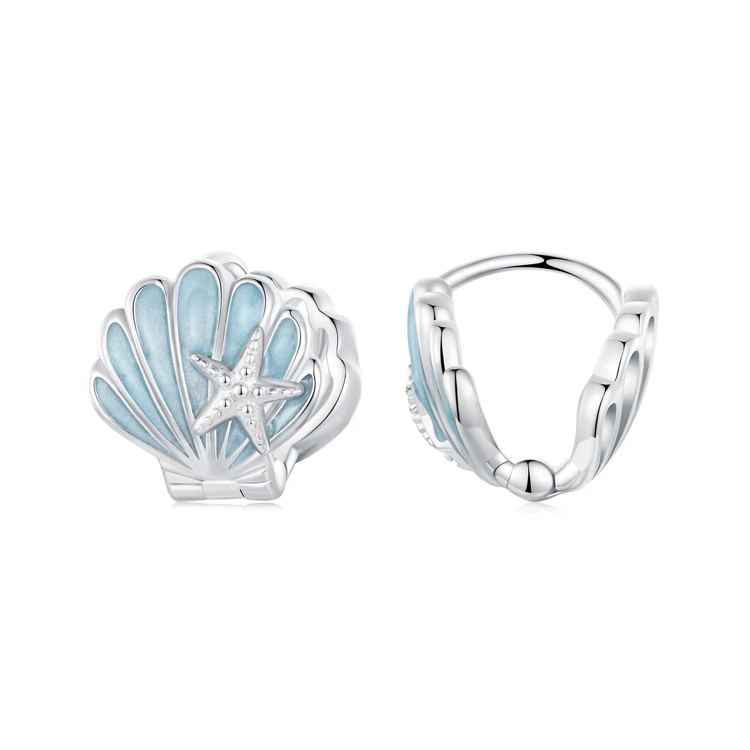 pandora style shell earrings bse1011