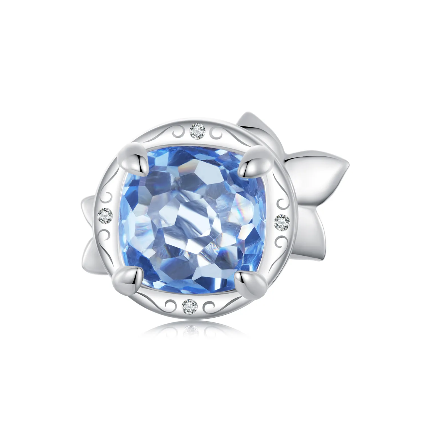 PANDORA Style Small delphinium flower charm - BSC1029