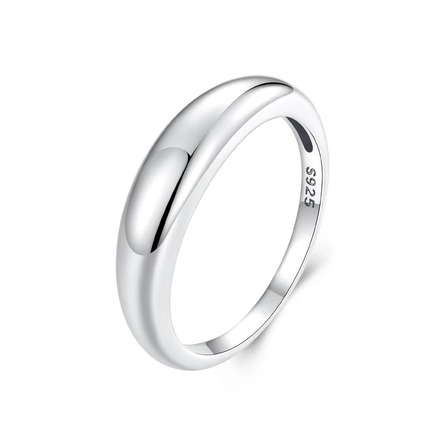 pandora style smooth simple ring bsr558