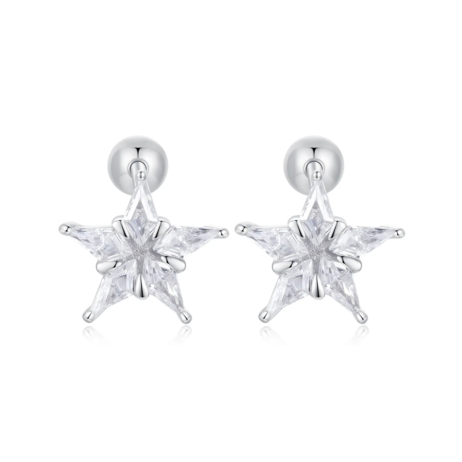 pandora style star sparkle earrings bse1009