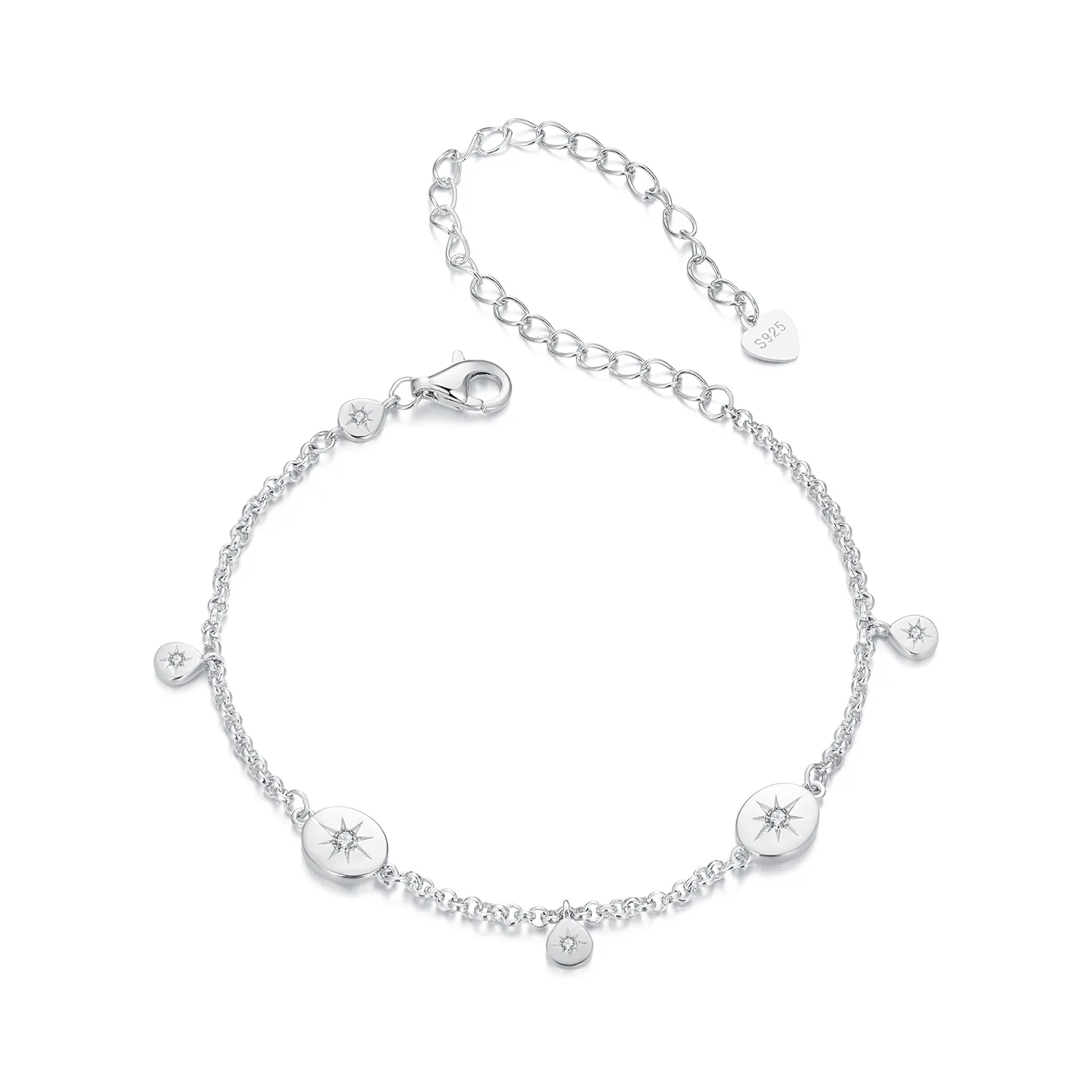 pandora style star tassel bracelet bsb182