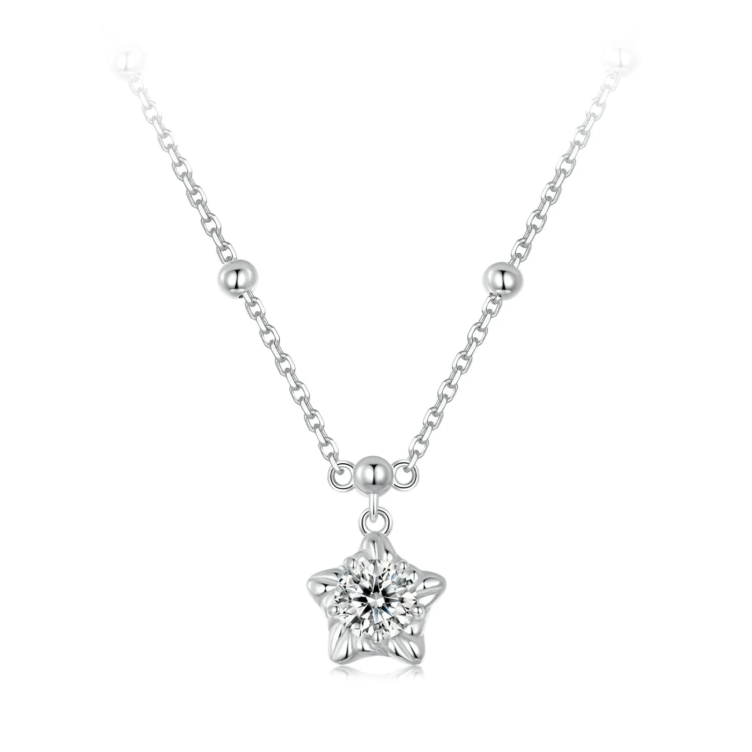 PANDORA Style Starlight 0.5ct necklace (with one certificate) - MSN036