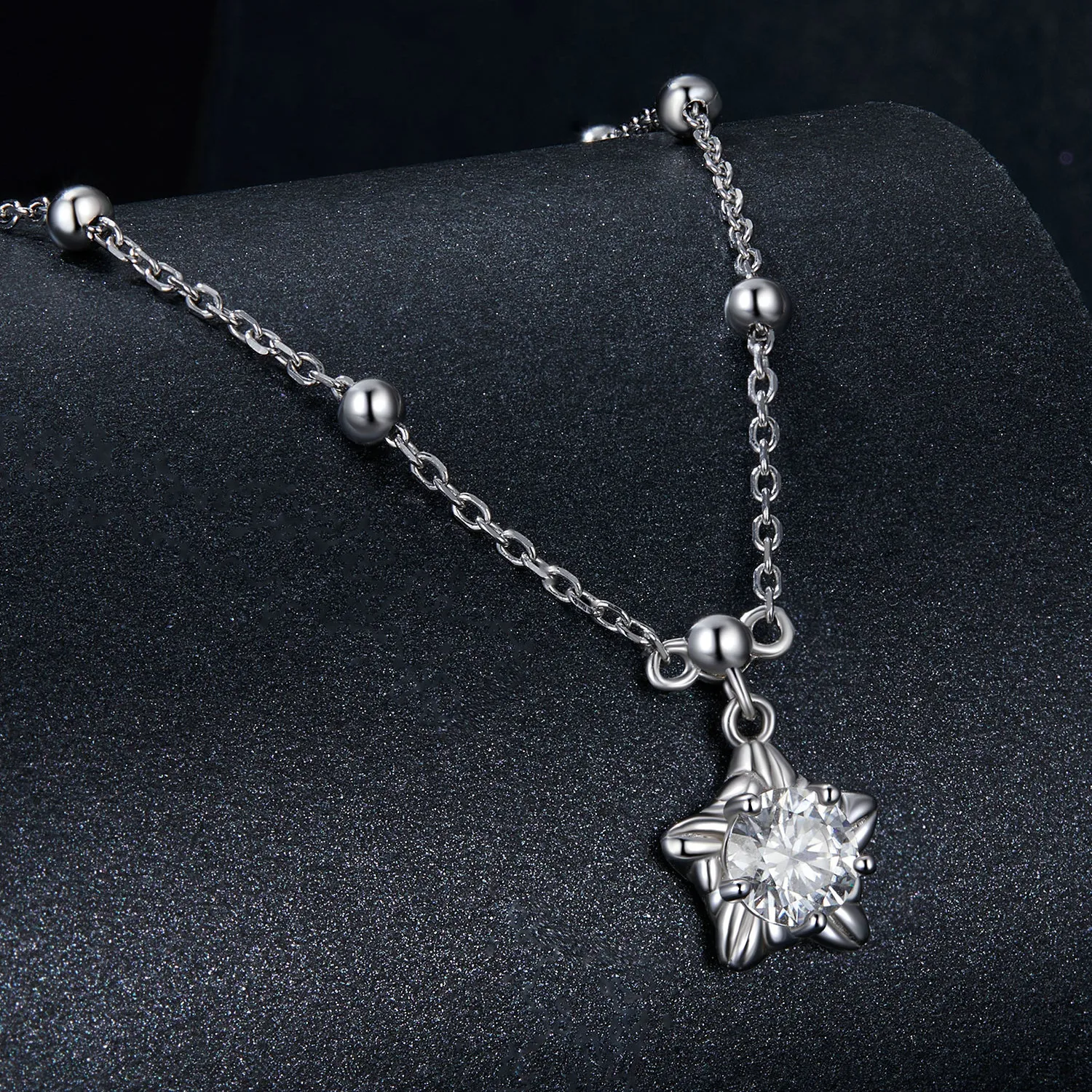 PANDORA Style Starlight 0.5ct necklace (with one certificate) - MSN036