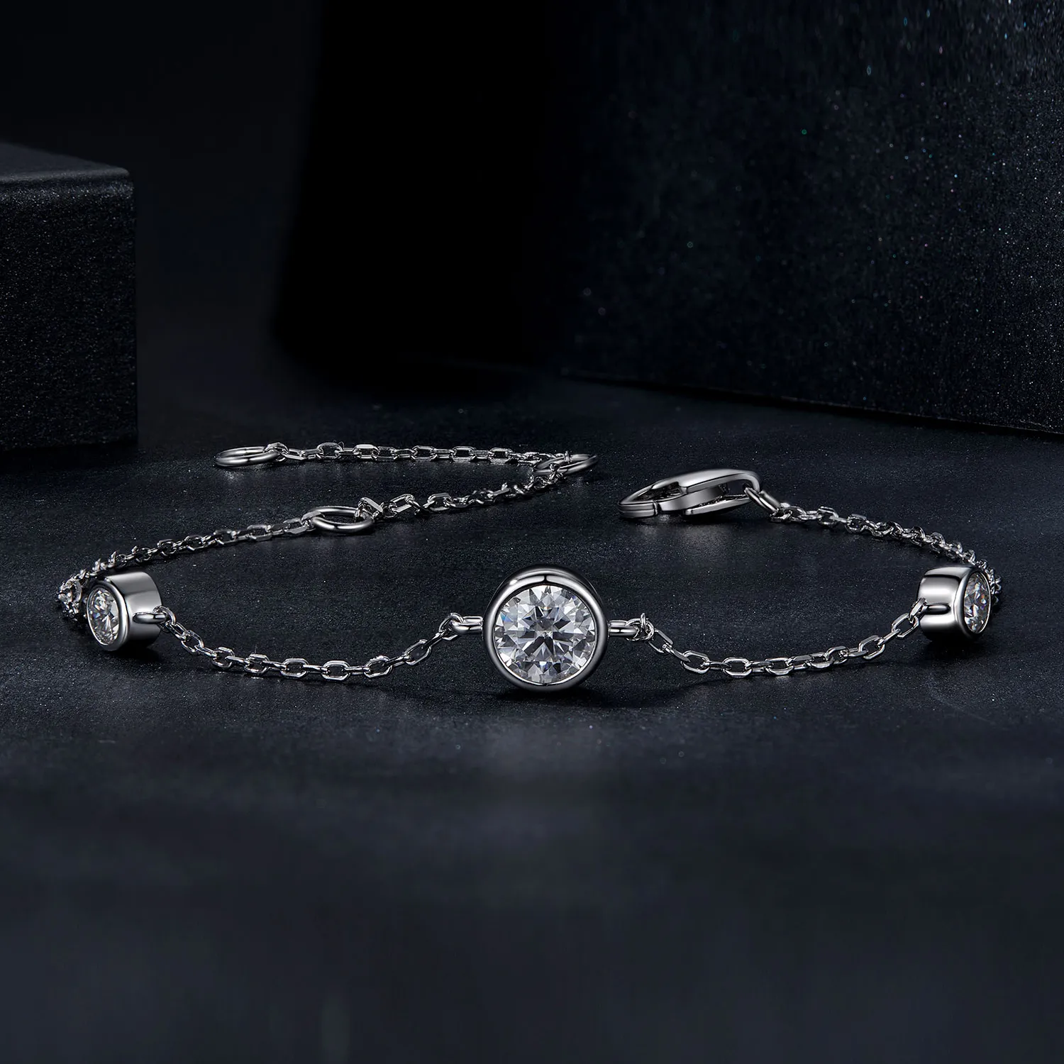 PANDORA Style Starry Moissanite Bracelet (with one certificate) - MSB018