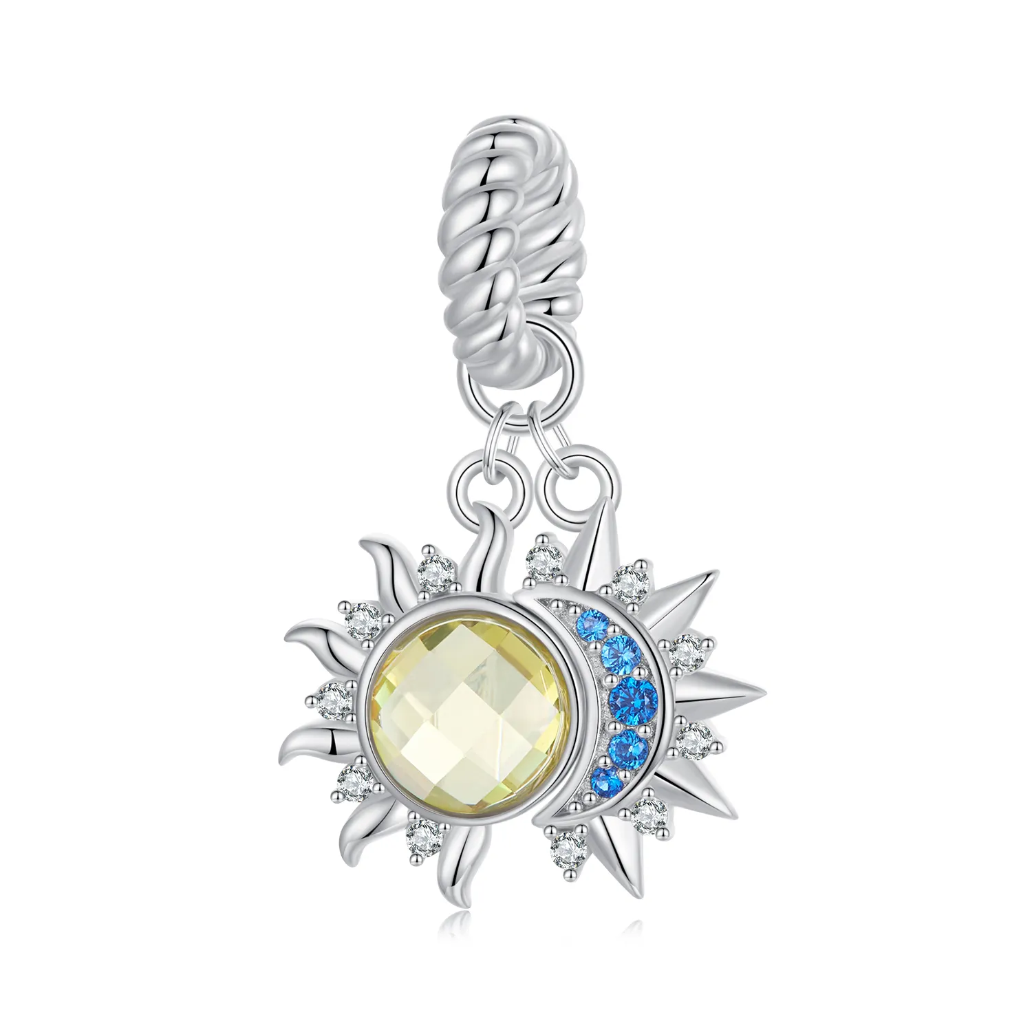 pandora style sun and moon pendant scc2802