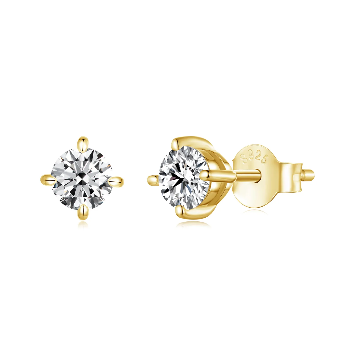 PANDORA Style 0.5ct Moissanite Earrings - MSE038-BM