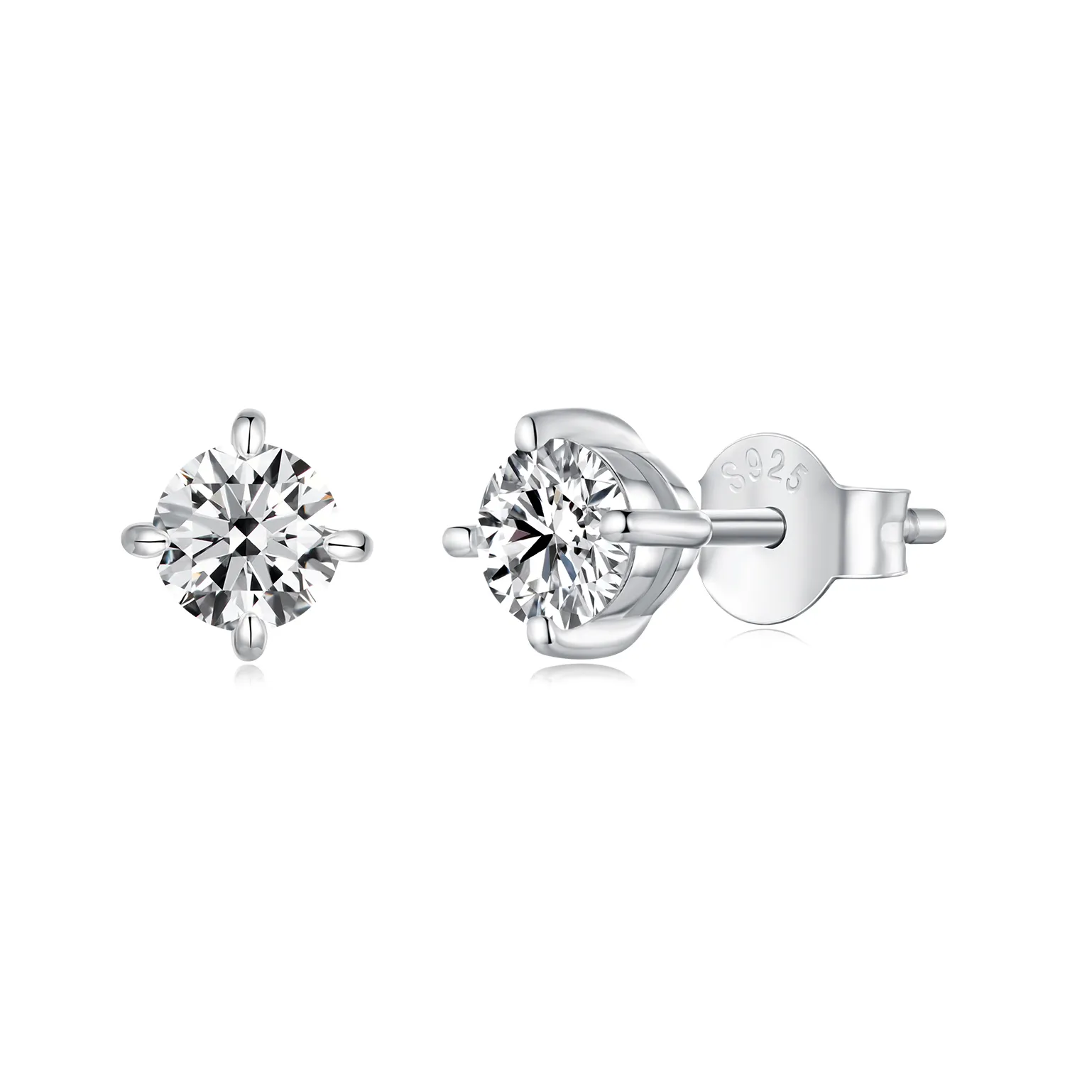 pandora style 05ct moissanite earrings mse038 m