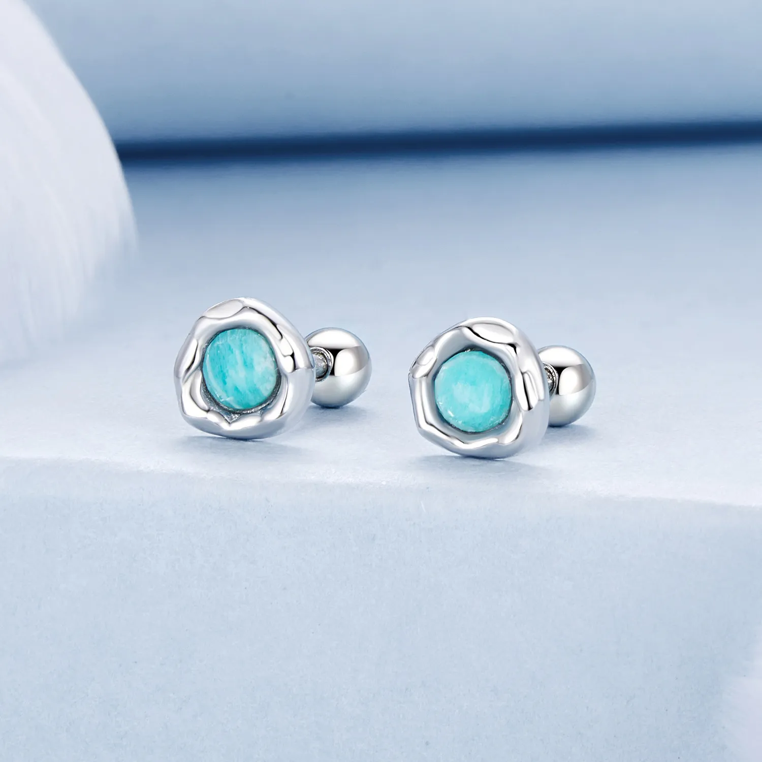 PANDORA Style Amazonite earrings - BSE1056