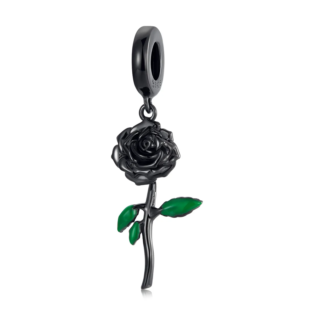 PANDORA Style Black Rose Pendant - BSC584