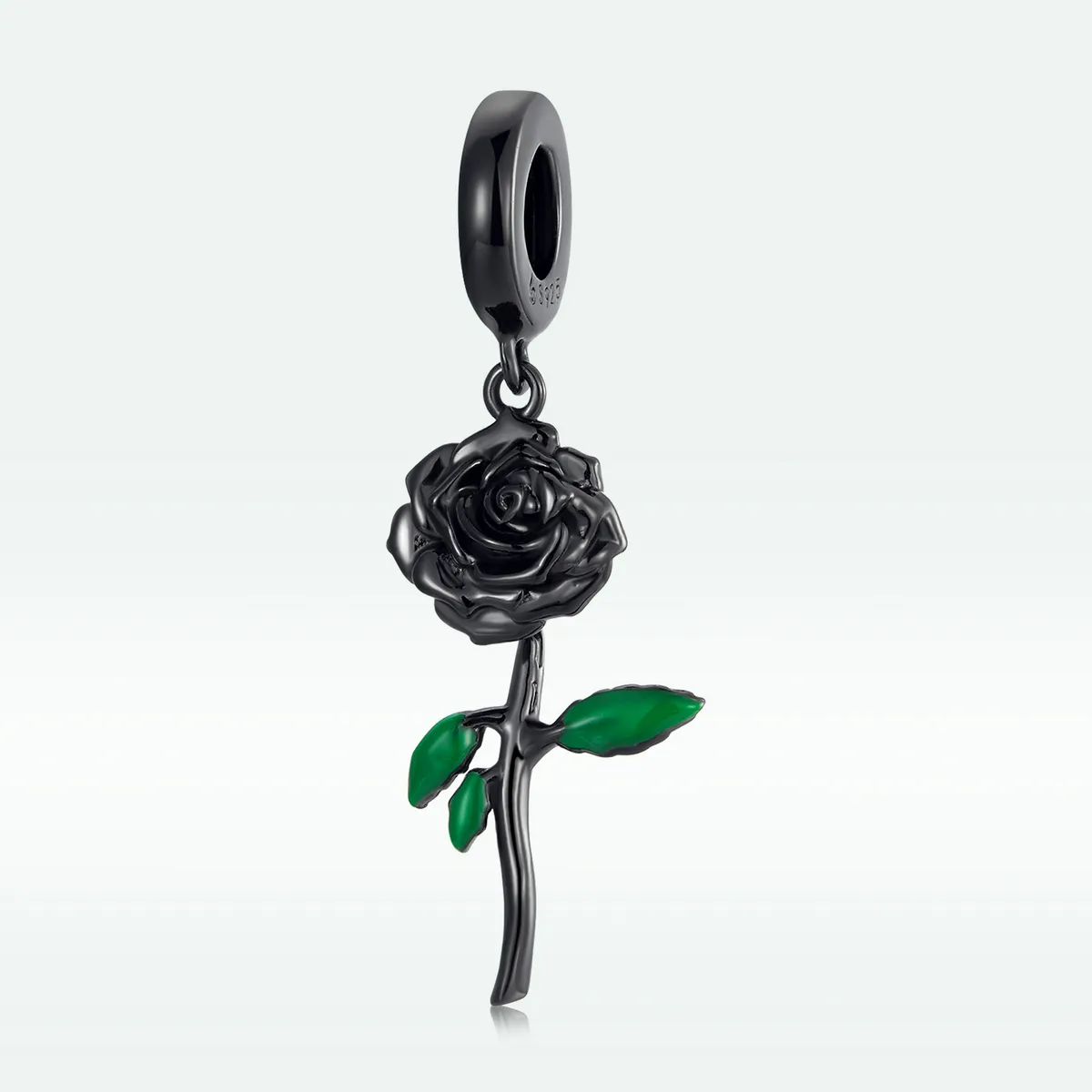 PANDORA Style Black Rose Pendant - BSC584