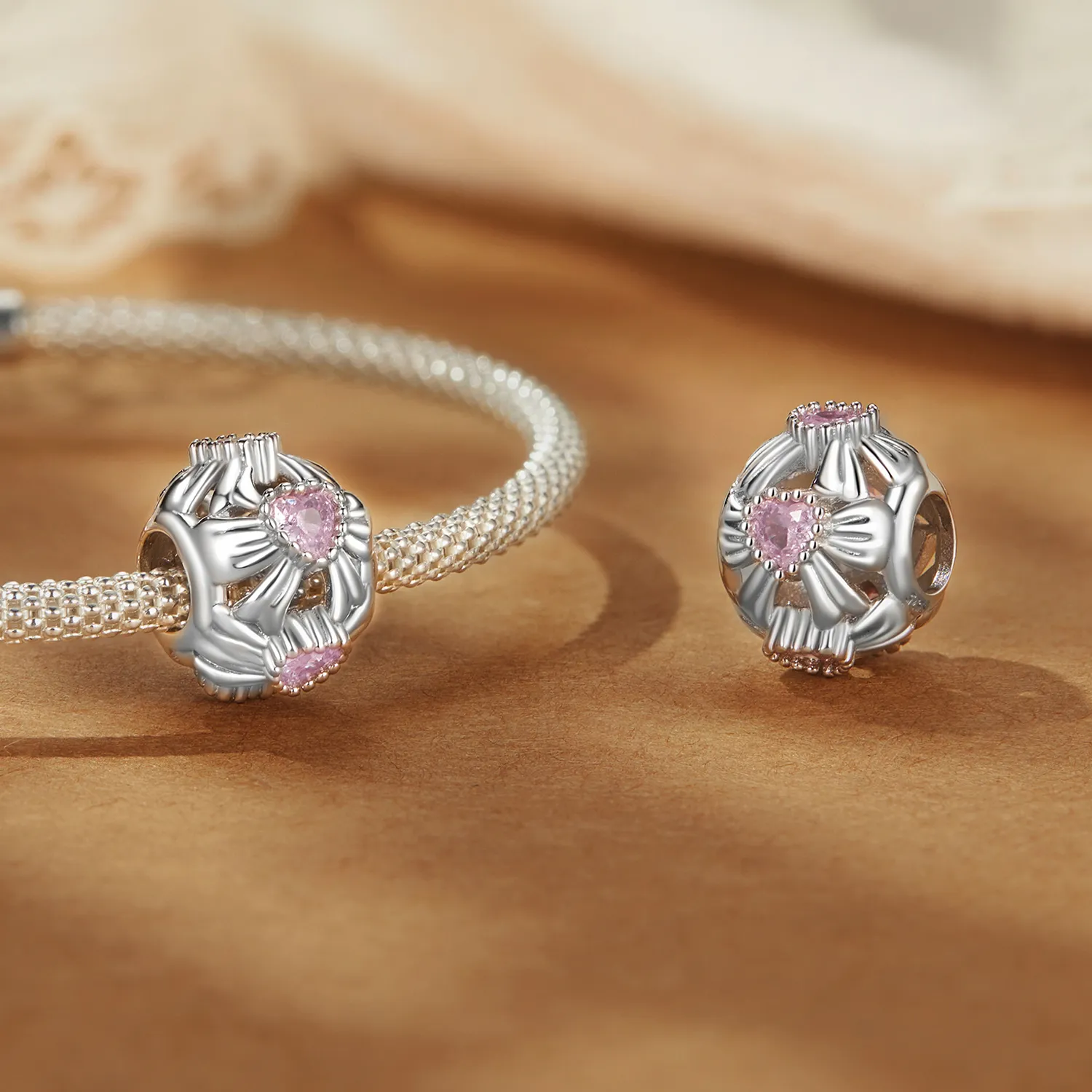 PANDORA Style Bow Beads - BSC1056