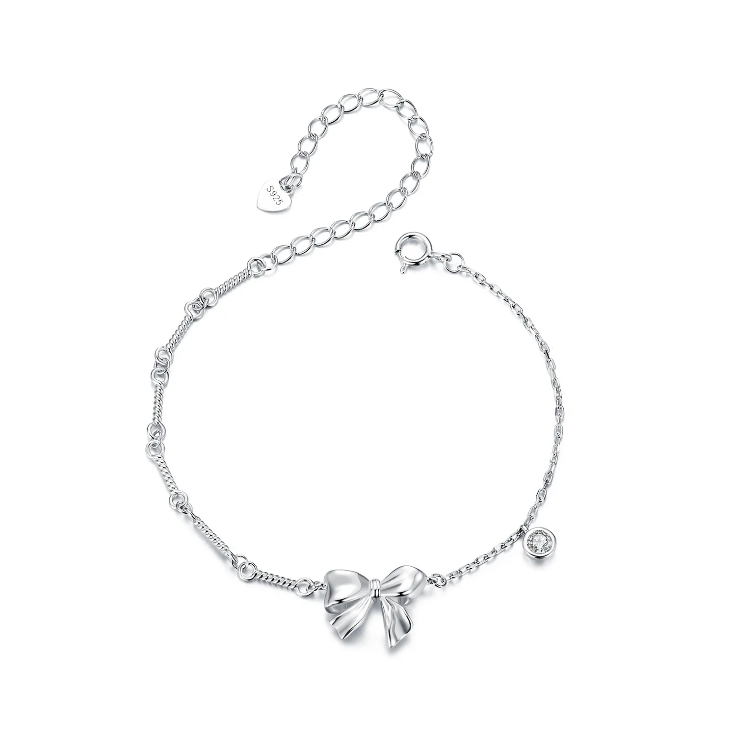 pandora style bow bracelet bsb187