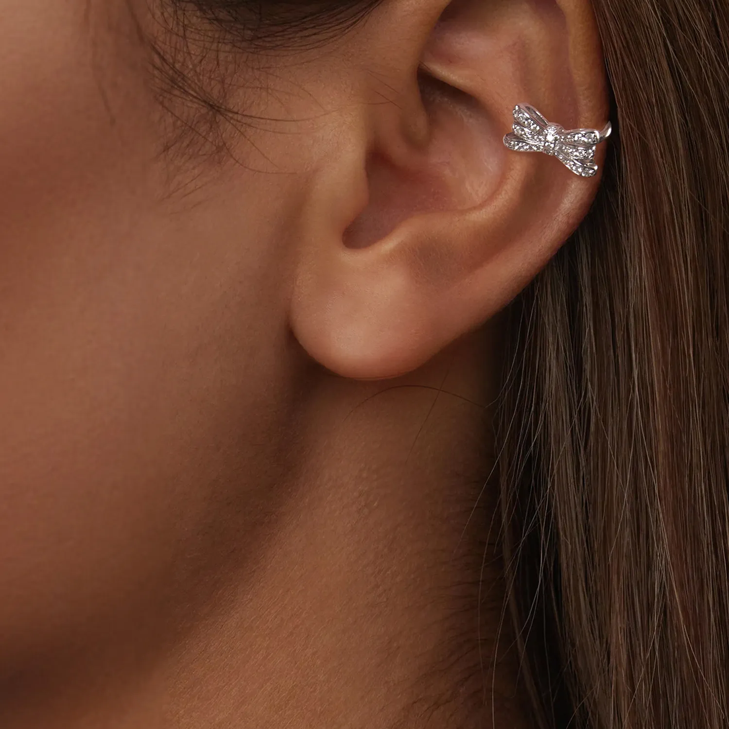 PANDORA Style Bow Ear Cuff - YIE248