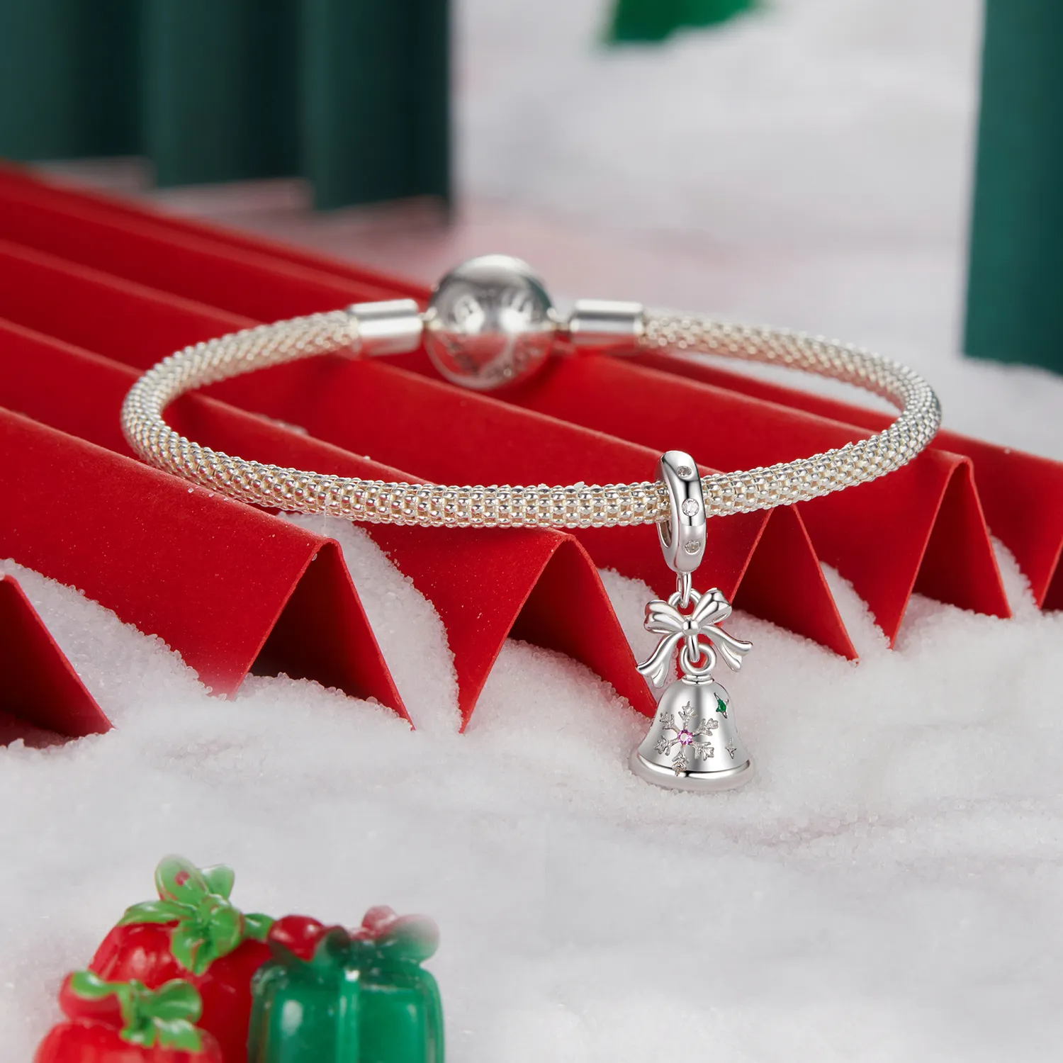 PANDORA Style Christmas bell pendant - BSC1067