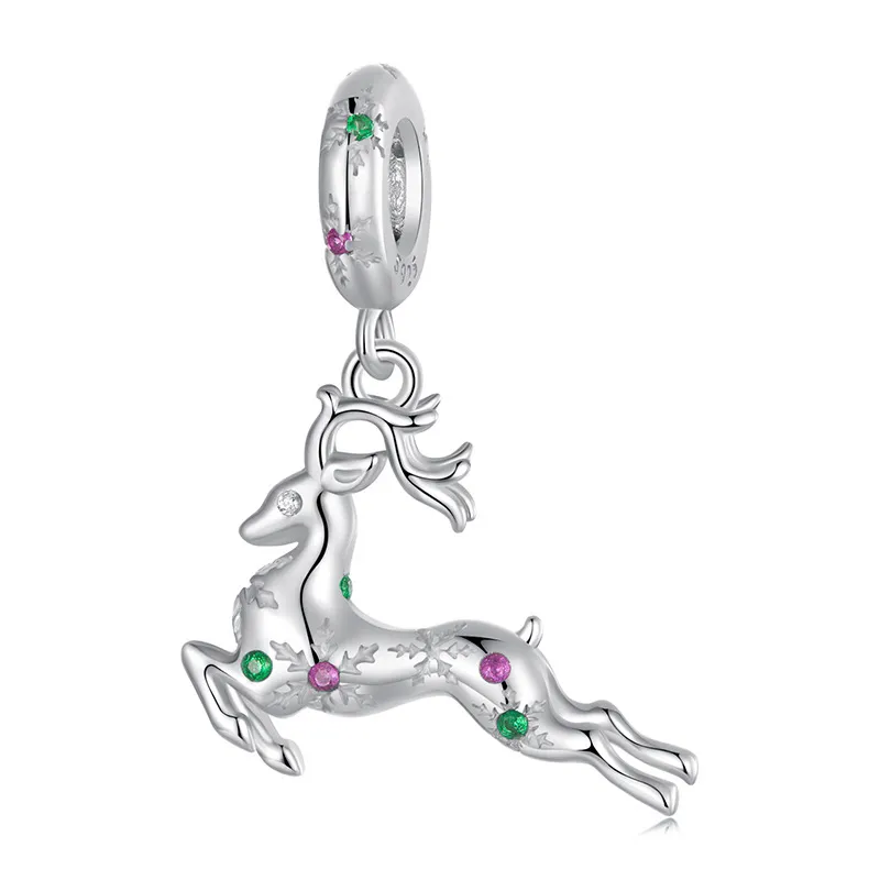 PANDORA Style Christmas Elk Pendant - BSC1066