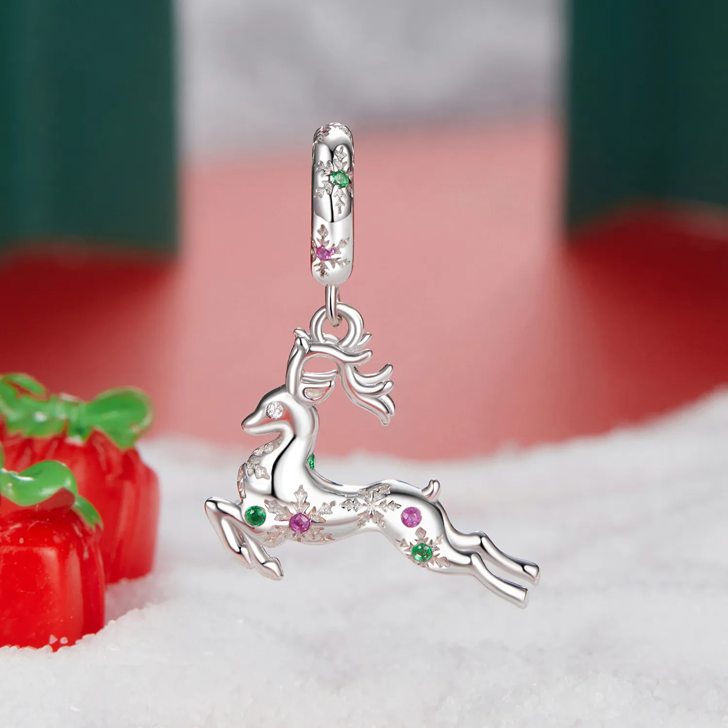 PANDORA Style Christmas Elk Pendant - BSC1066