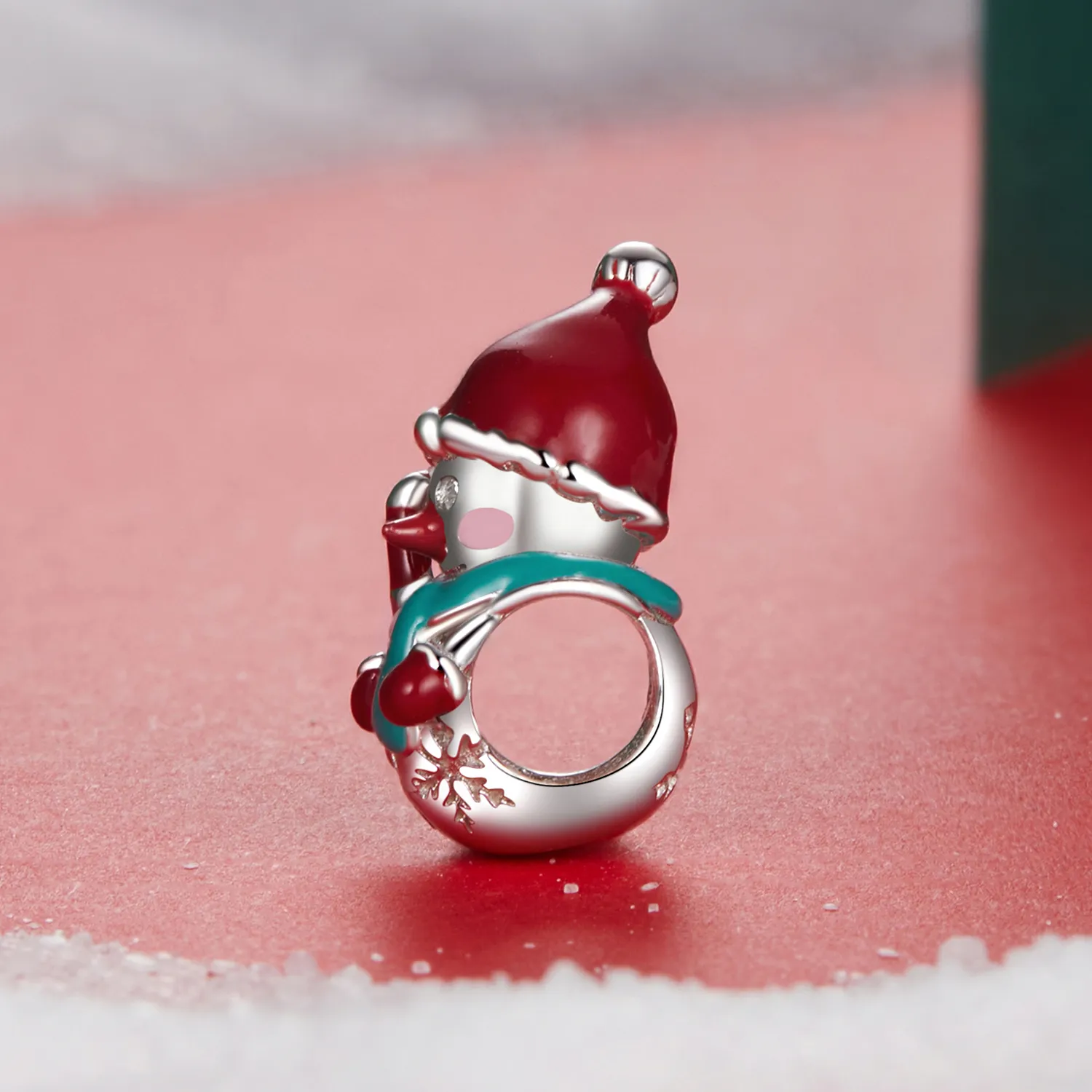 PANDORA Style Christmas Snowman Beads - BSC1070