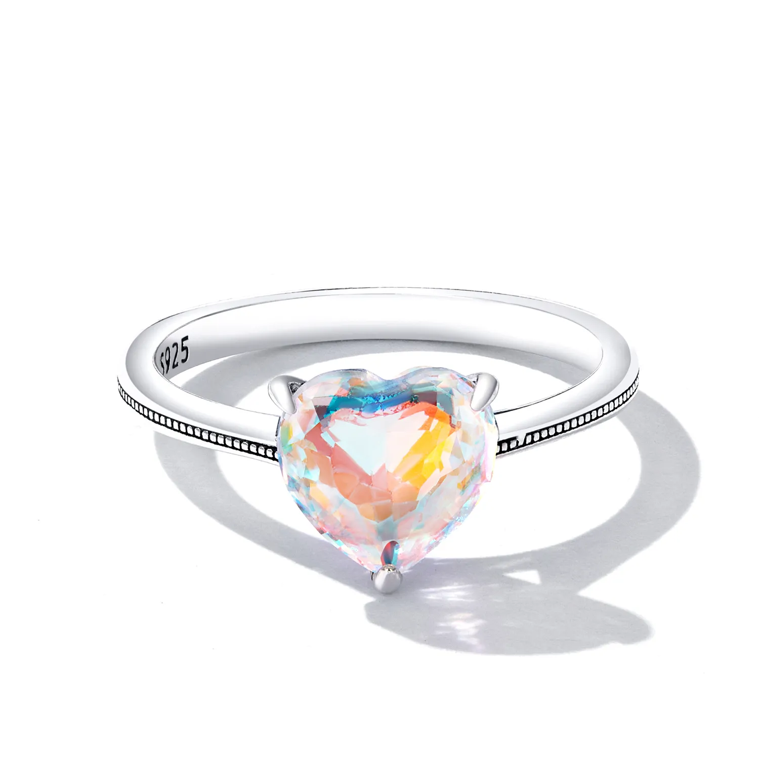 PANDORA Style Colorful Heart Ring - BSR252