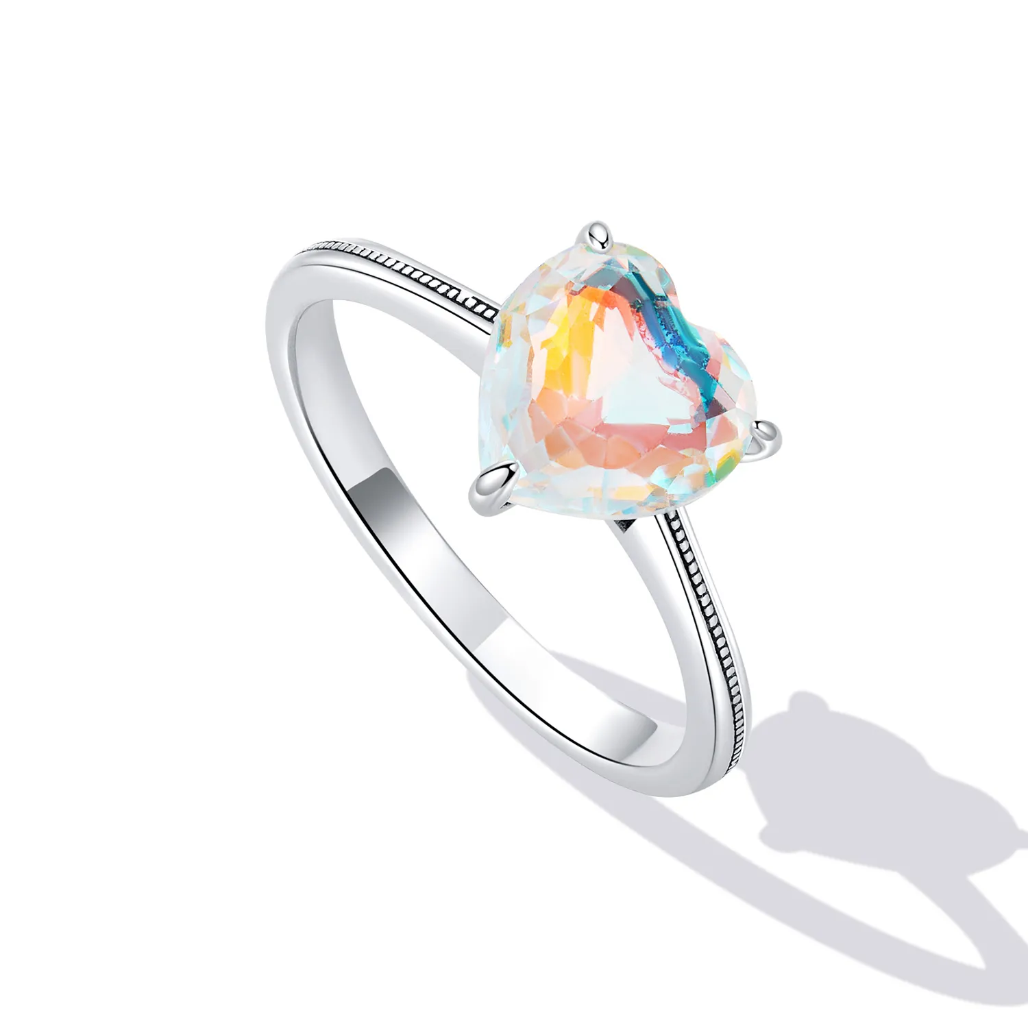 PANDORA Style Colorful Heart Ring - BSR252