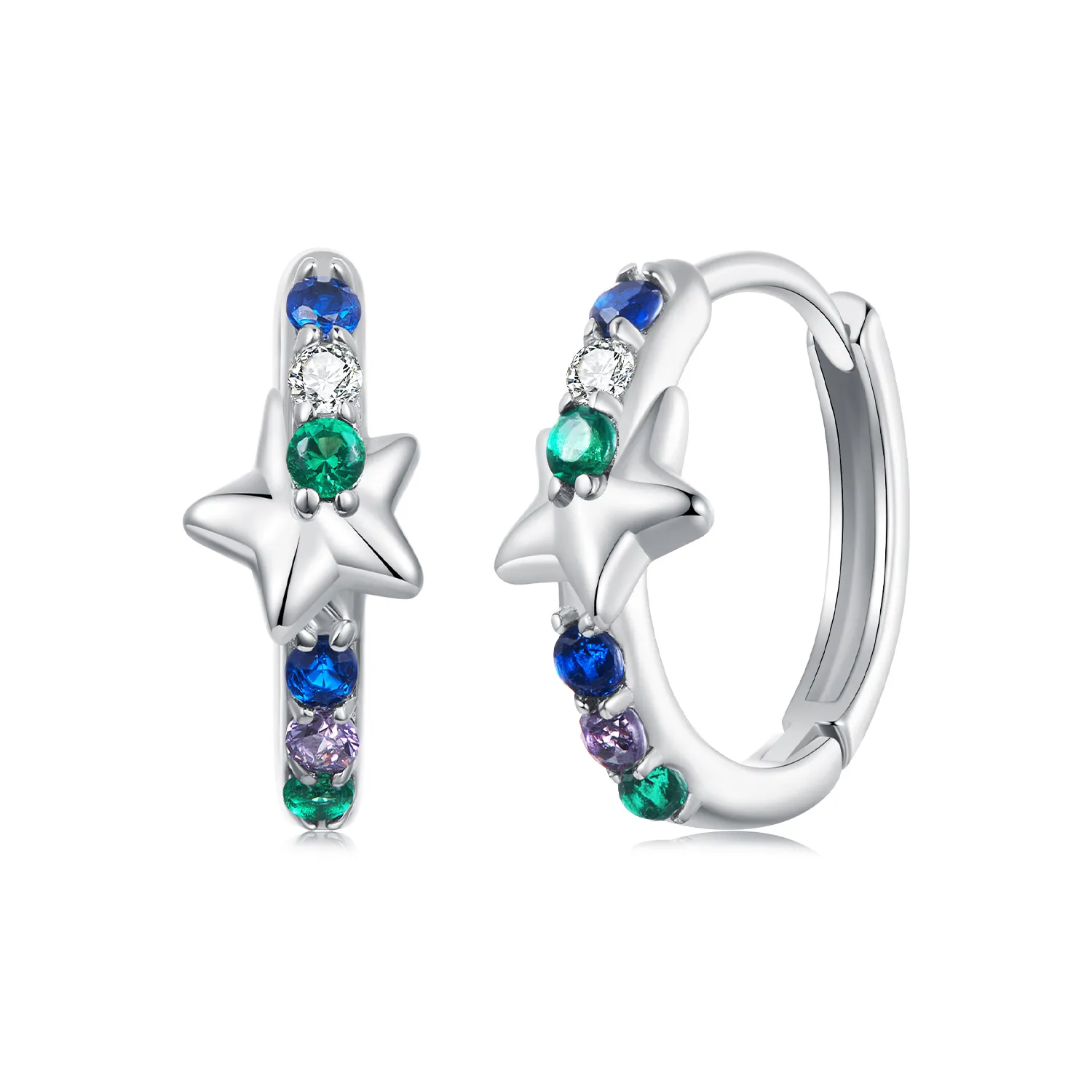 PANDORA Style Colorful star earrings - BSE1048