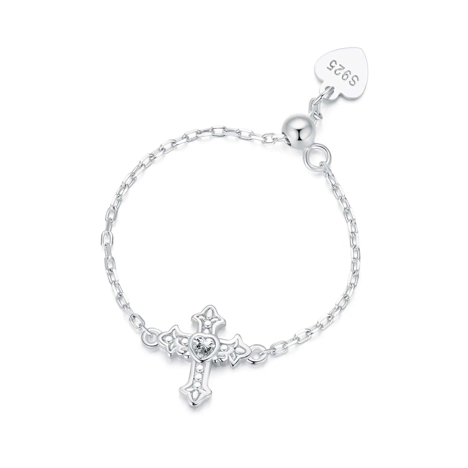 PANDORA Style Cross chain ring - SCR1053-E