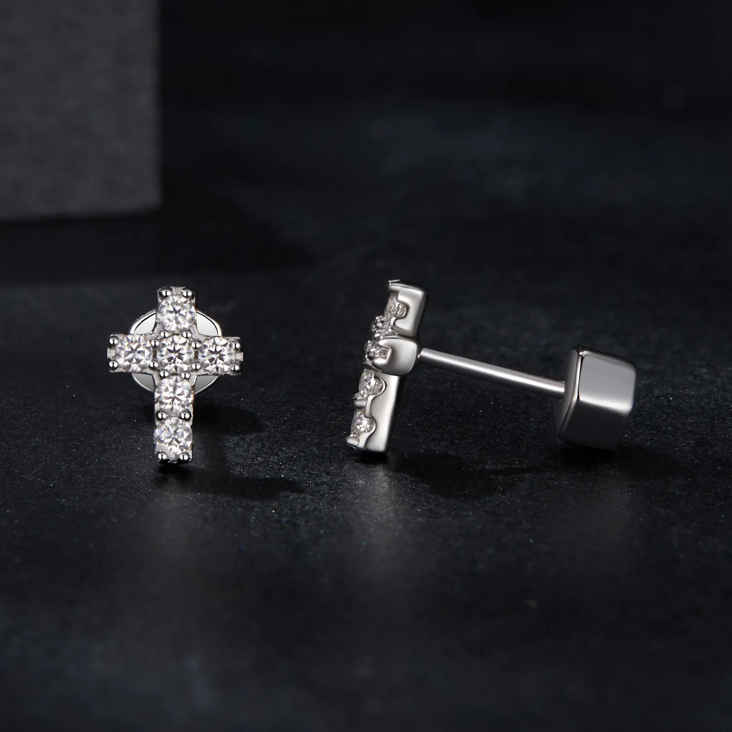 PANDORA Style Cross earrings (one certificate) - MSE070