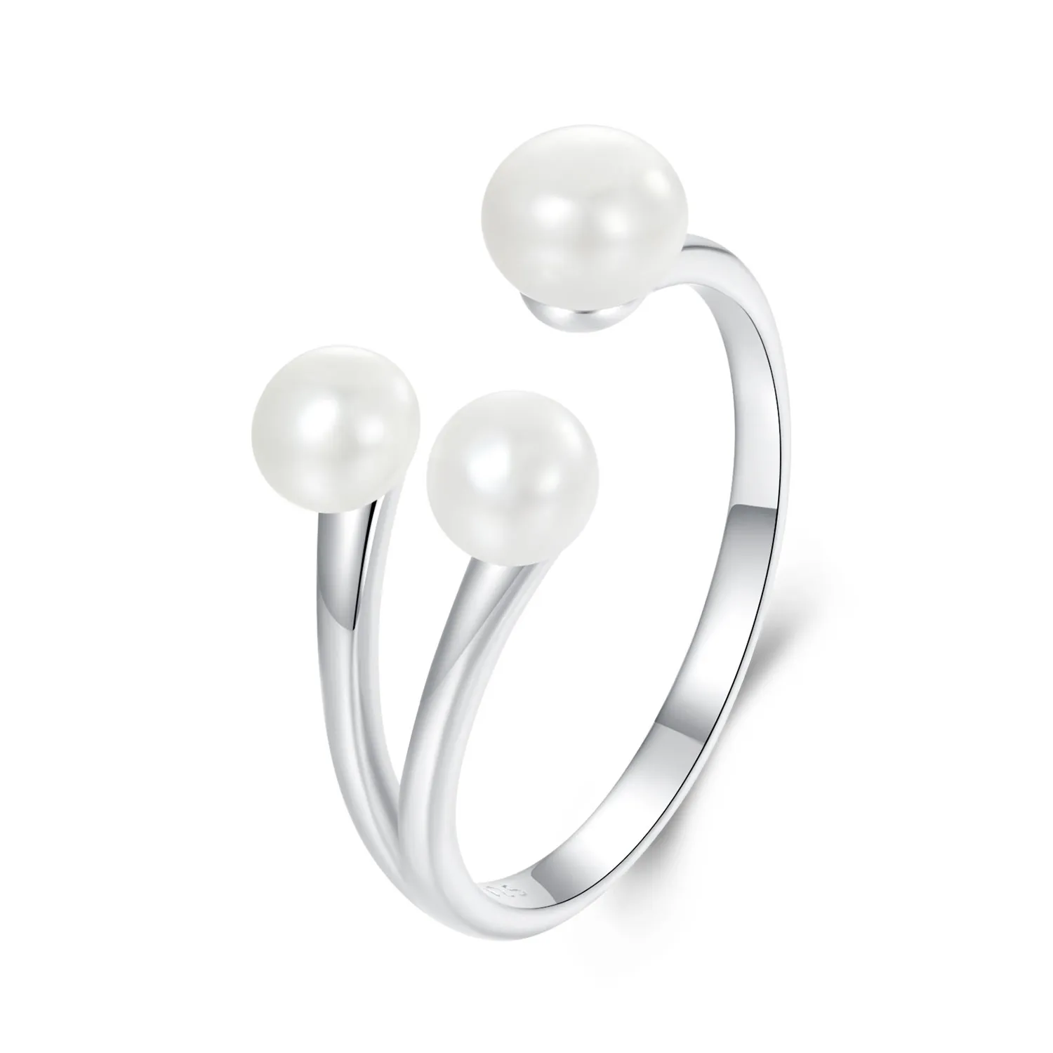 pandora style elegant pearl ring bsr574 e