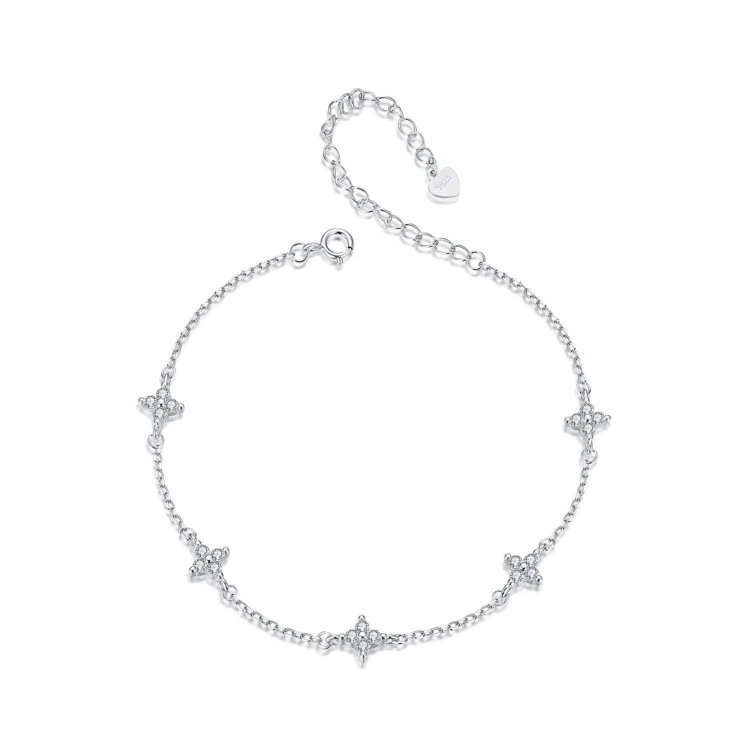 PANDORA Style Four Leaf Clover Anklet - BST008