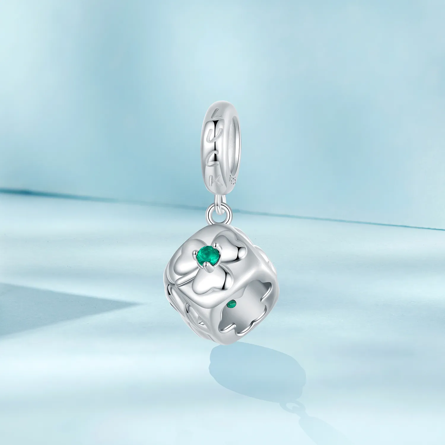 PANDORA Style Four Leaf Clover Dice Pendant - SCC2839