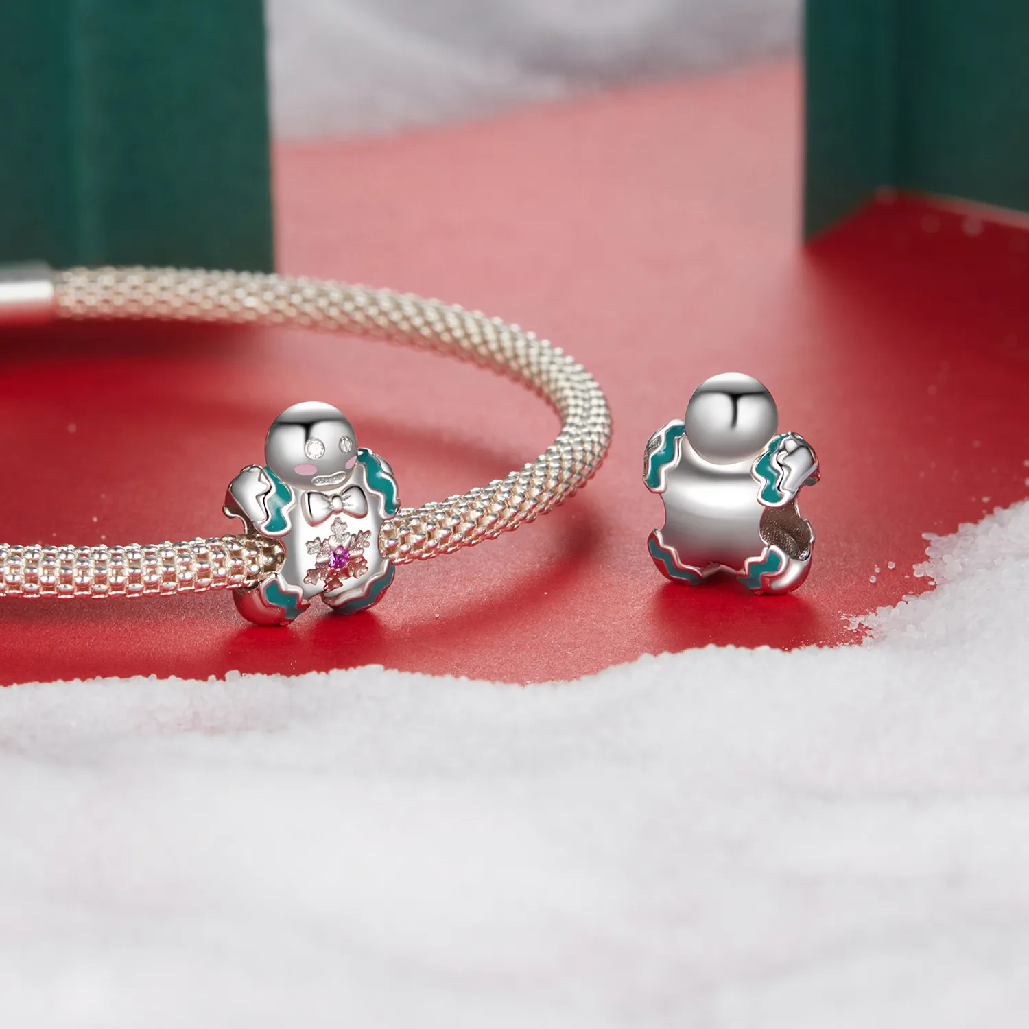 PANDORA Style Gingerbread Man Beads - BSC1068