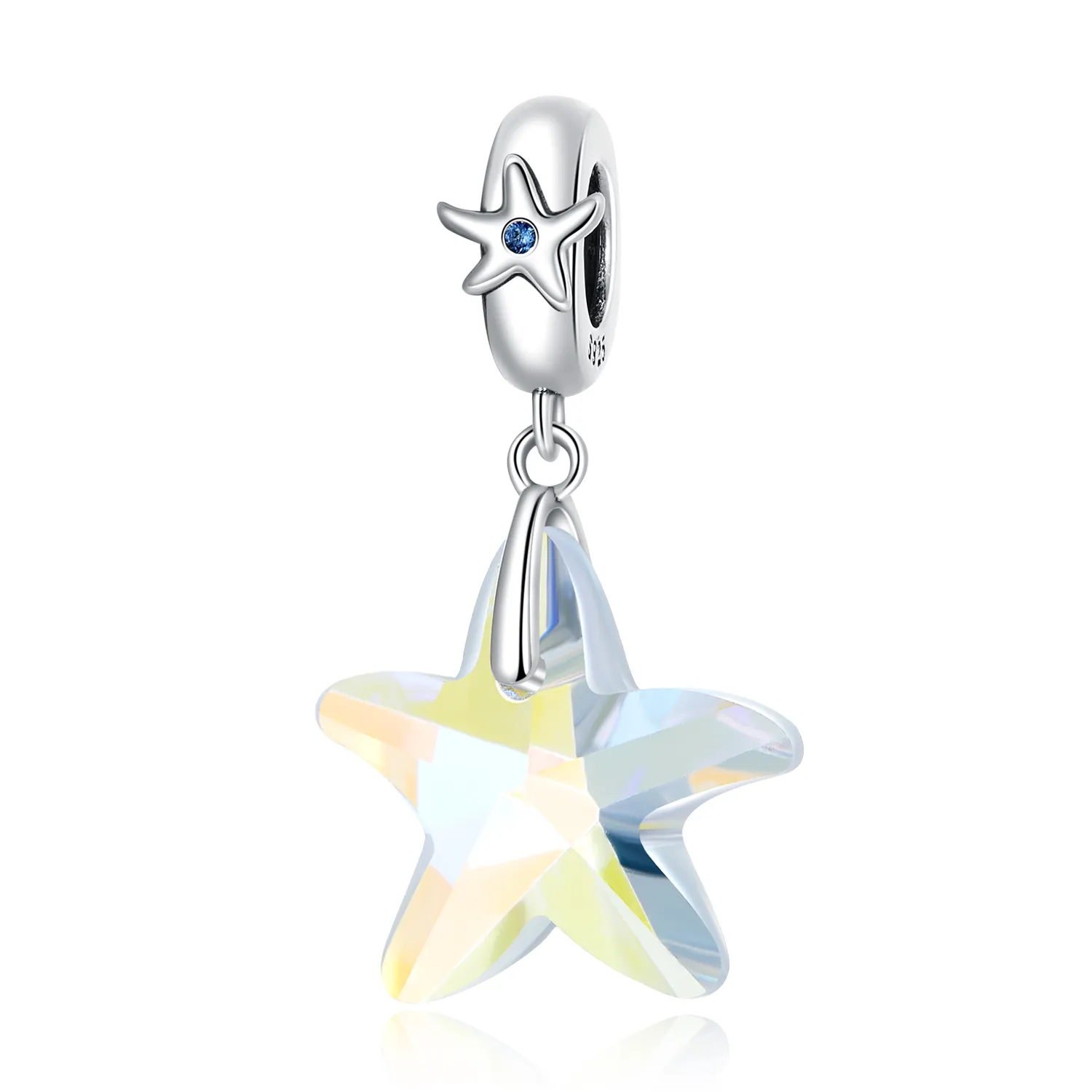 PANDORA Style Glass starfish beads - BSC599