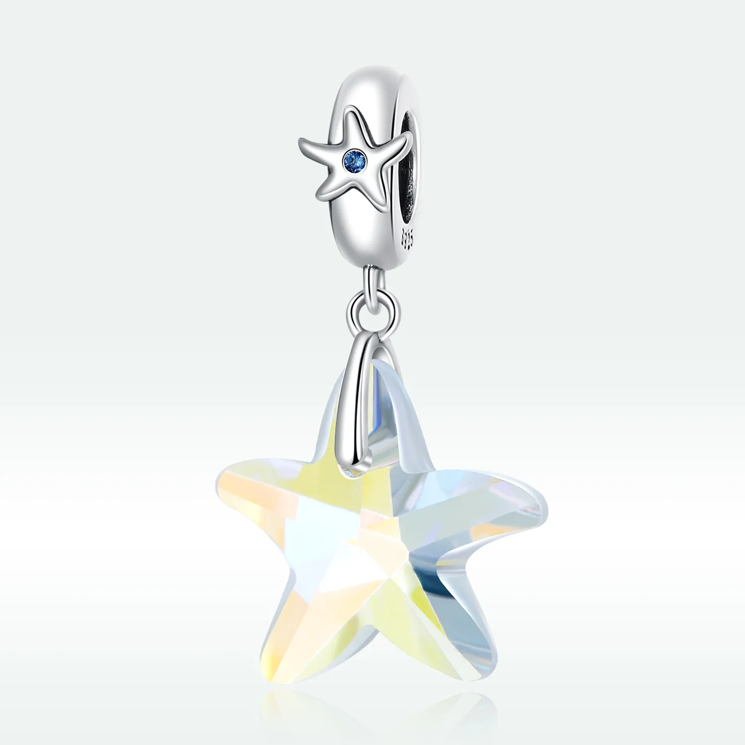 PANDORA Style Glass starfish beads - BSC599