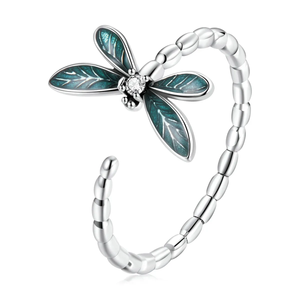 pandora style gorgeous dragonfly ring bsr216