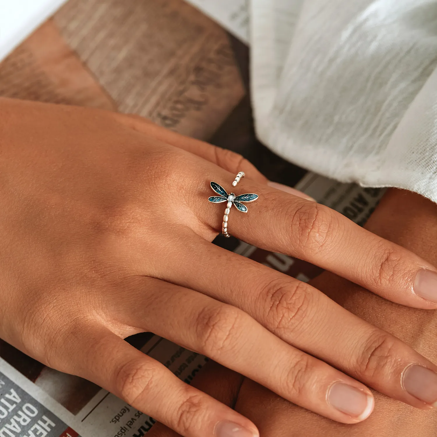 PANDORA Style Gorgeous Dragonfly Ring - BSR216