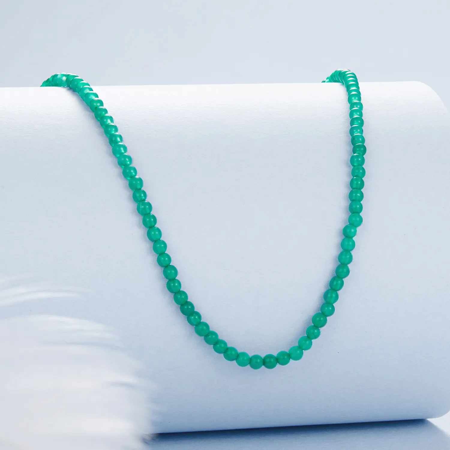 PANDORA Style Green agate clavicle necklace - BSN403